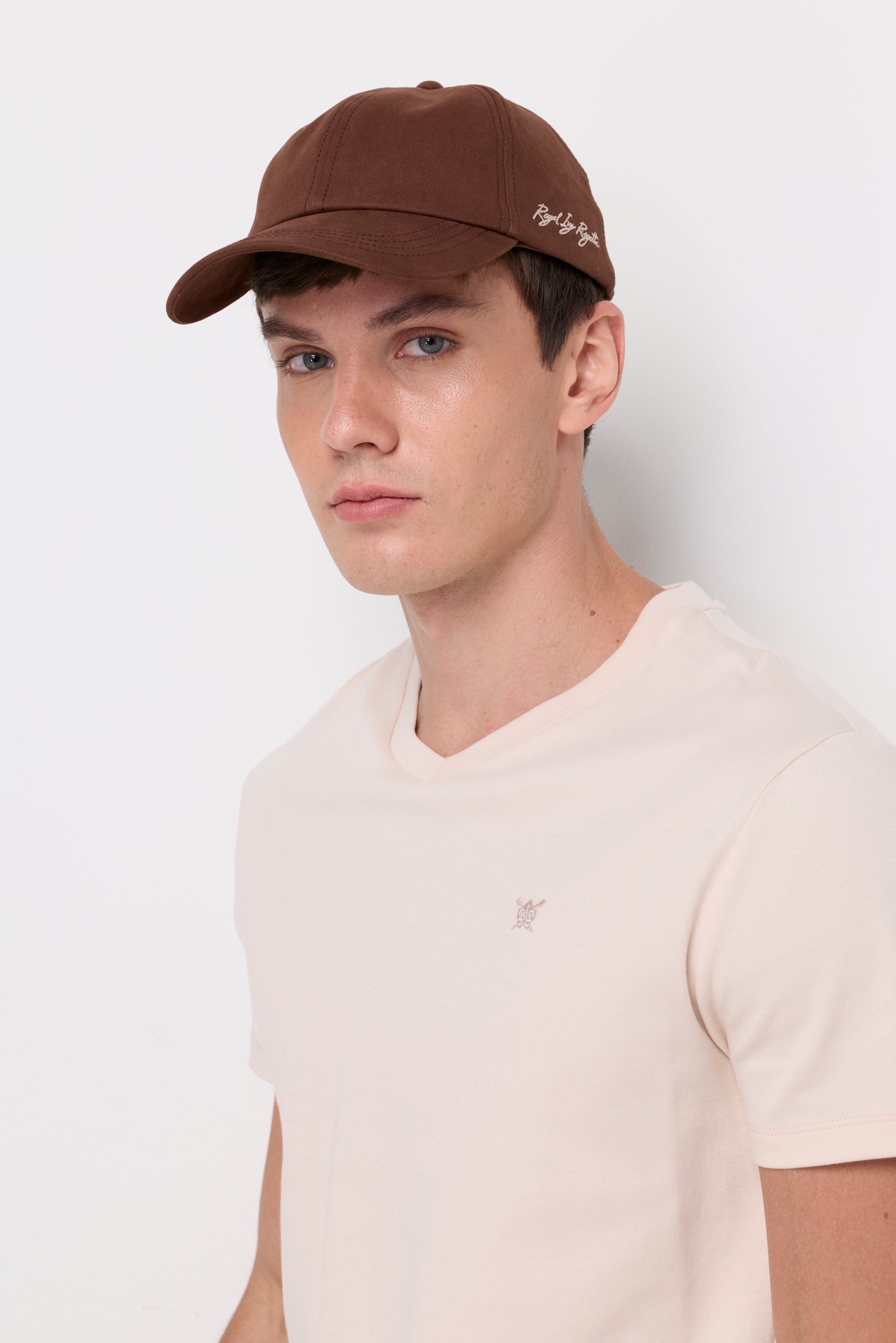 Cap Brown Cotton Twill Brown