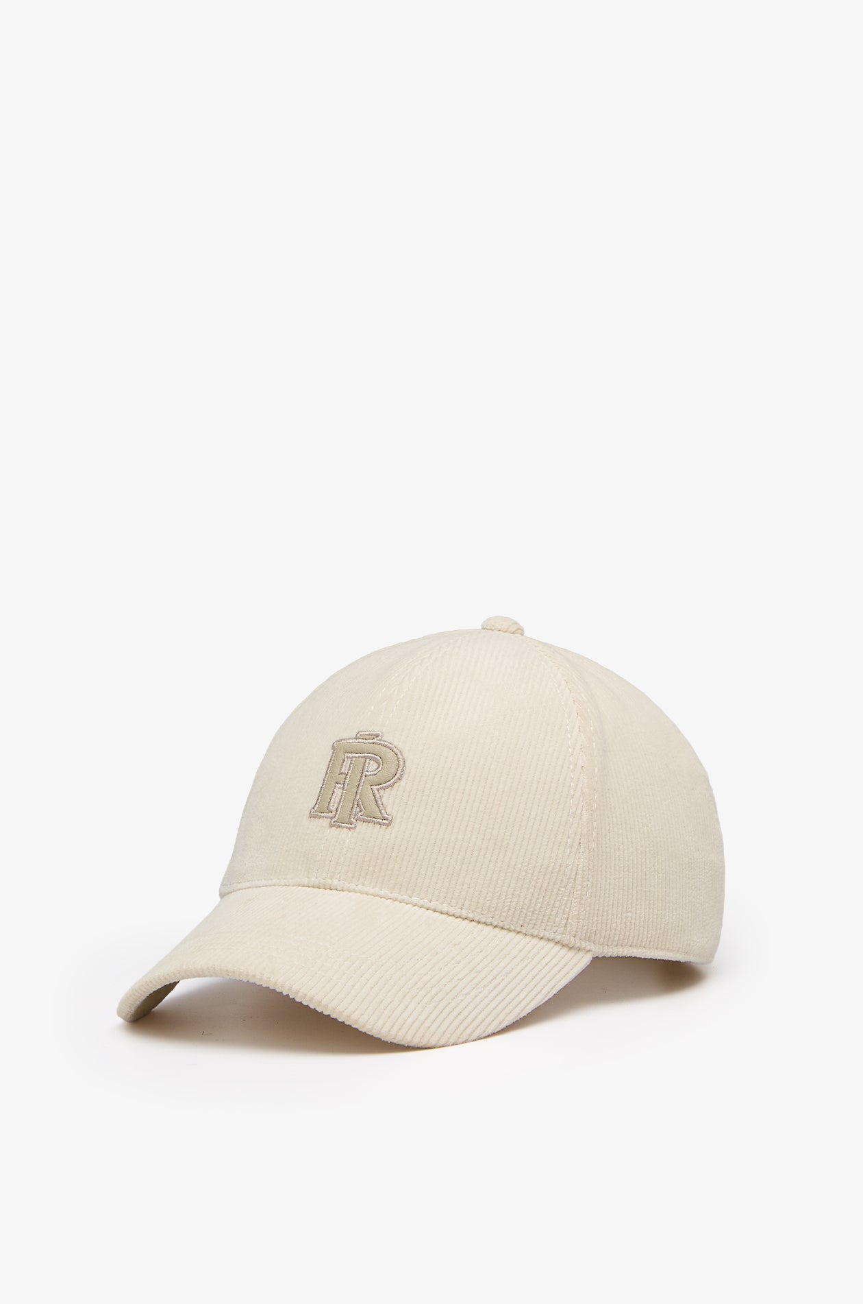 Cap Brown Cotton Twill Off-White