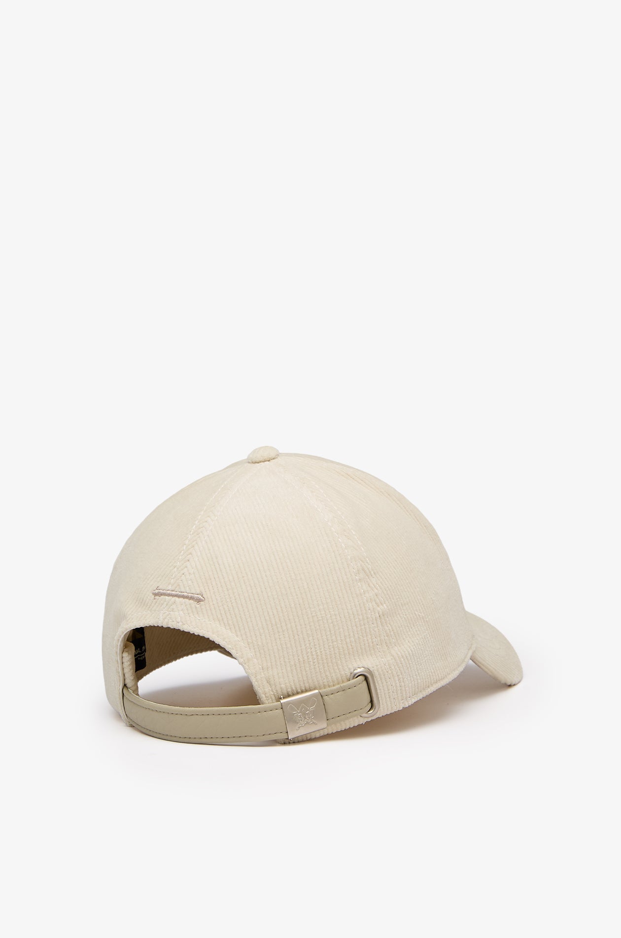 Cap Brown Cotton Twill Off-White
