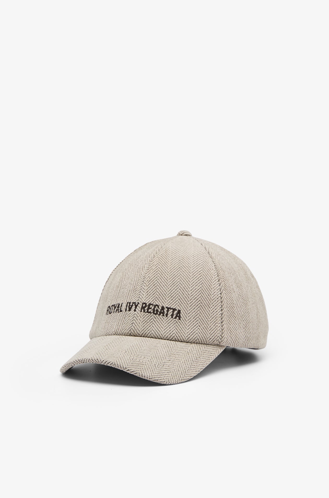Heritage Herringbone Baseball Cap Grey