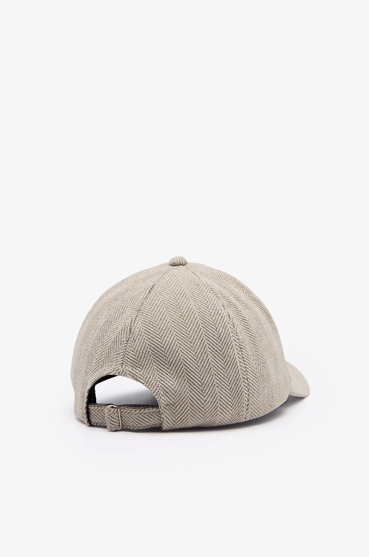 Heritage Herringbone Baseball Cap Grey
