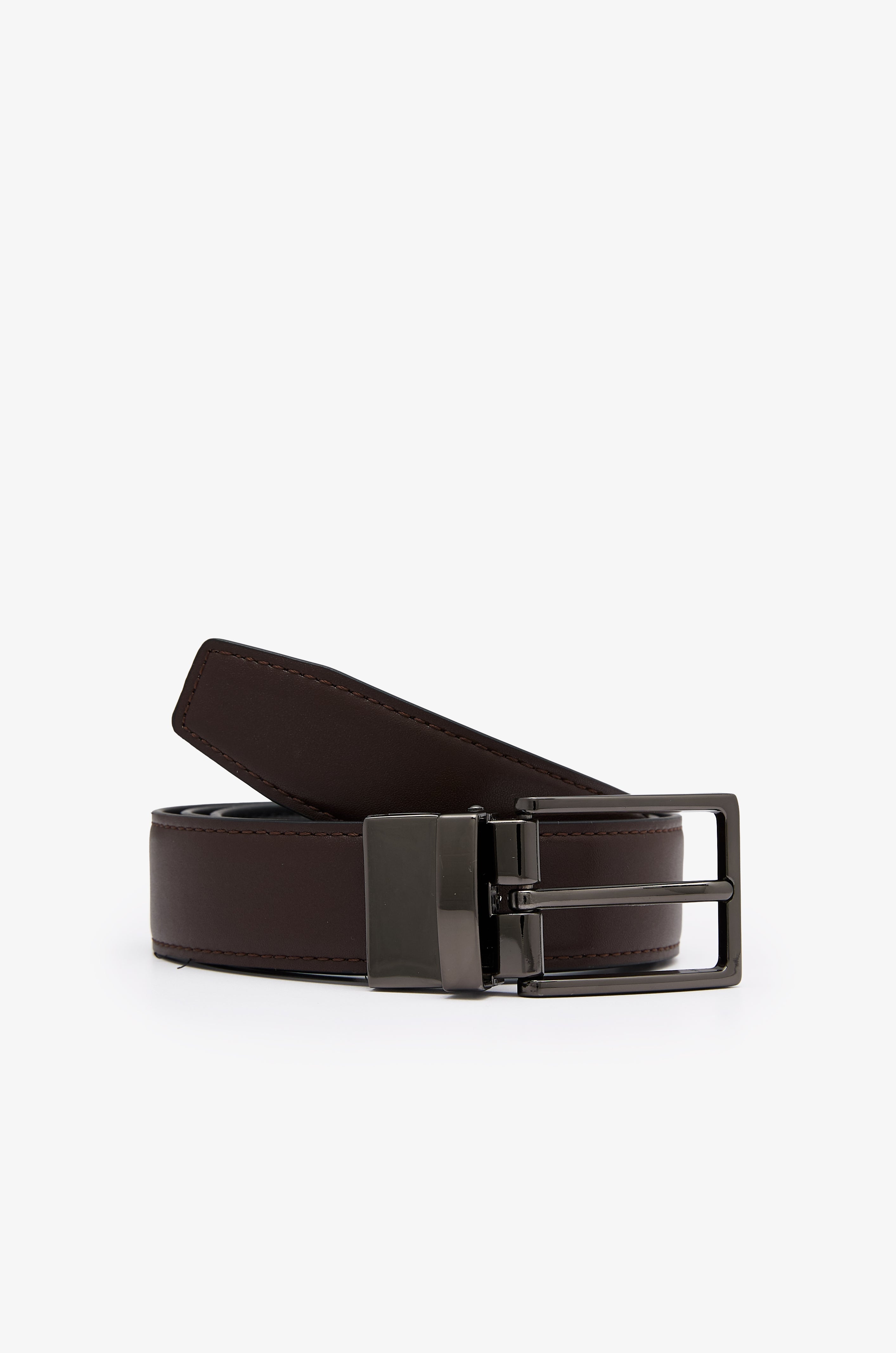 Reversible Classic Leather Belt Black