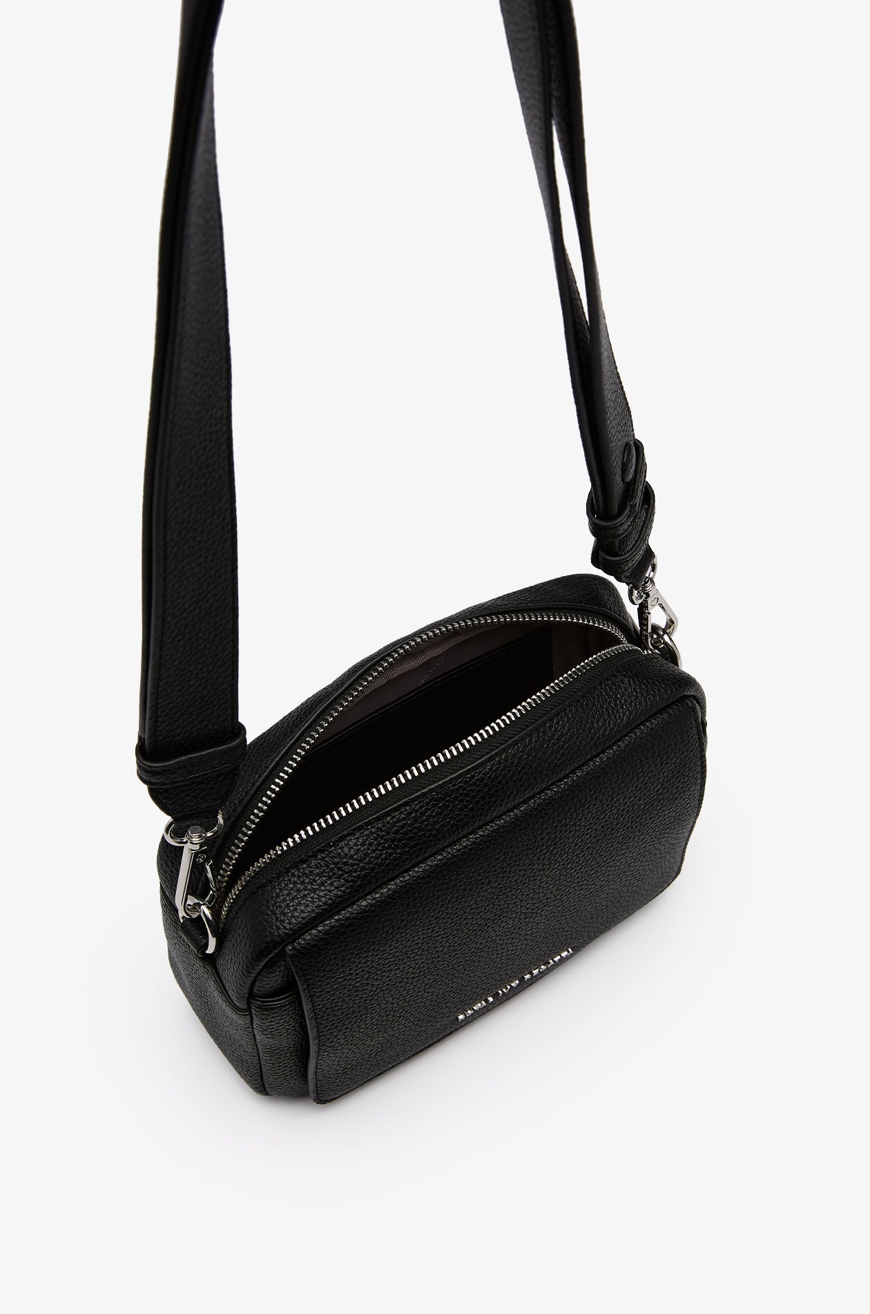 Leather Crossbody Bag Black