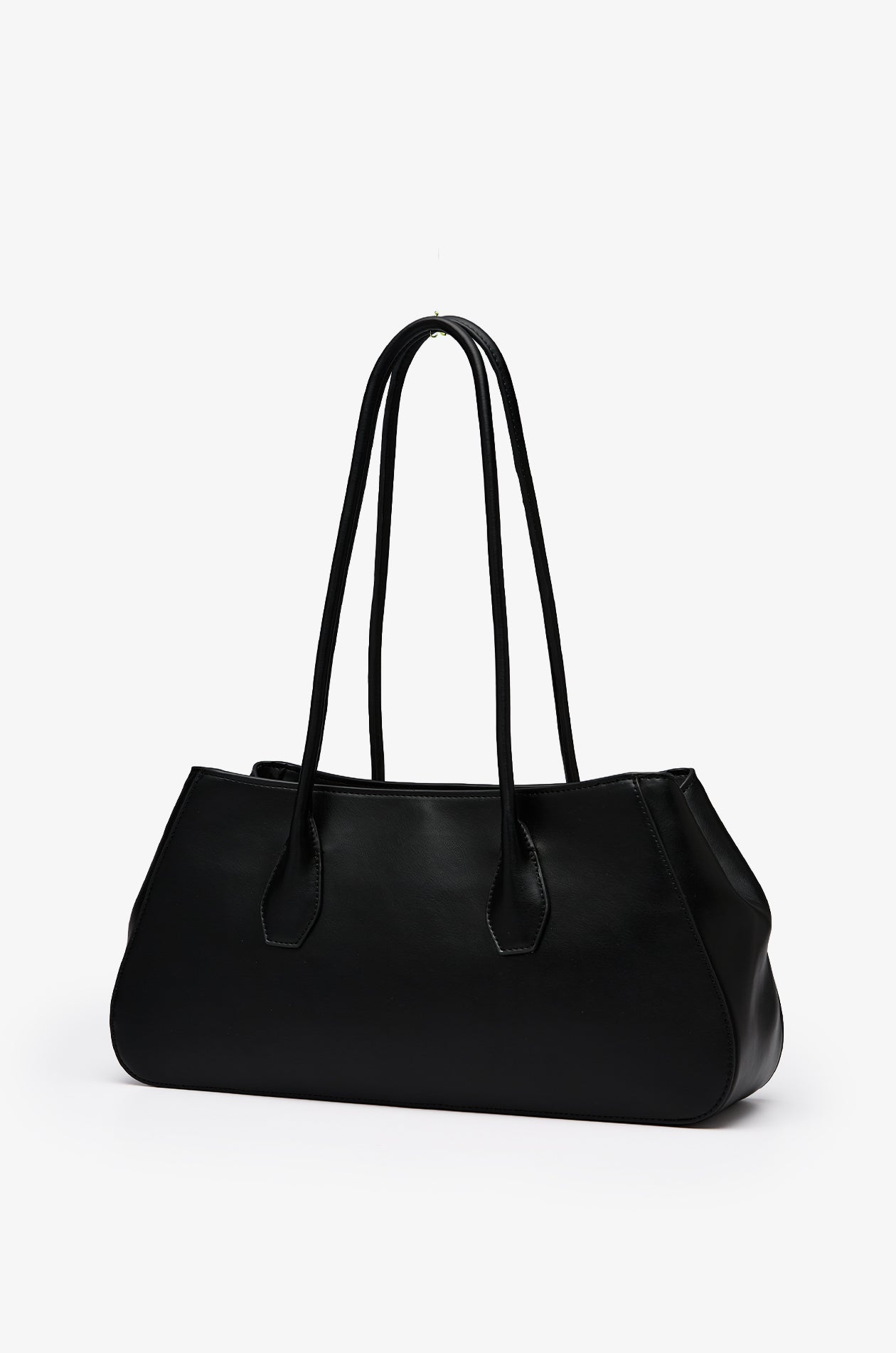 Classic Leather Shoulder Bag Black