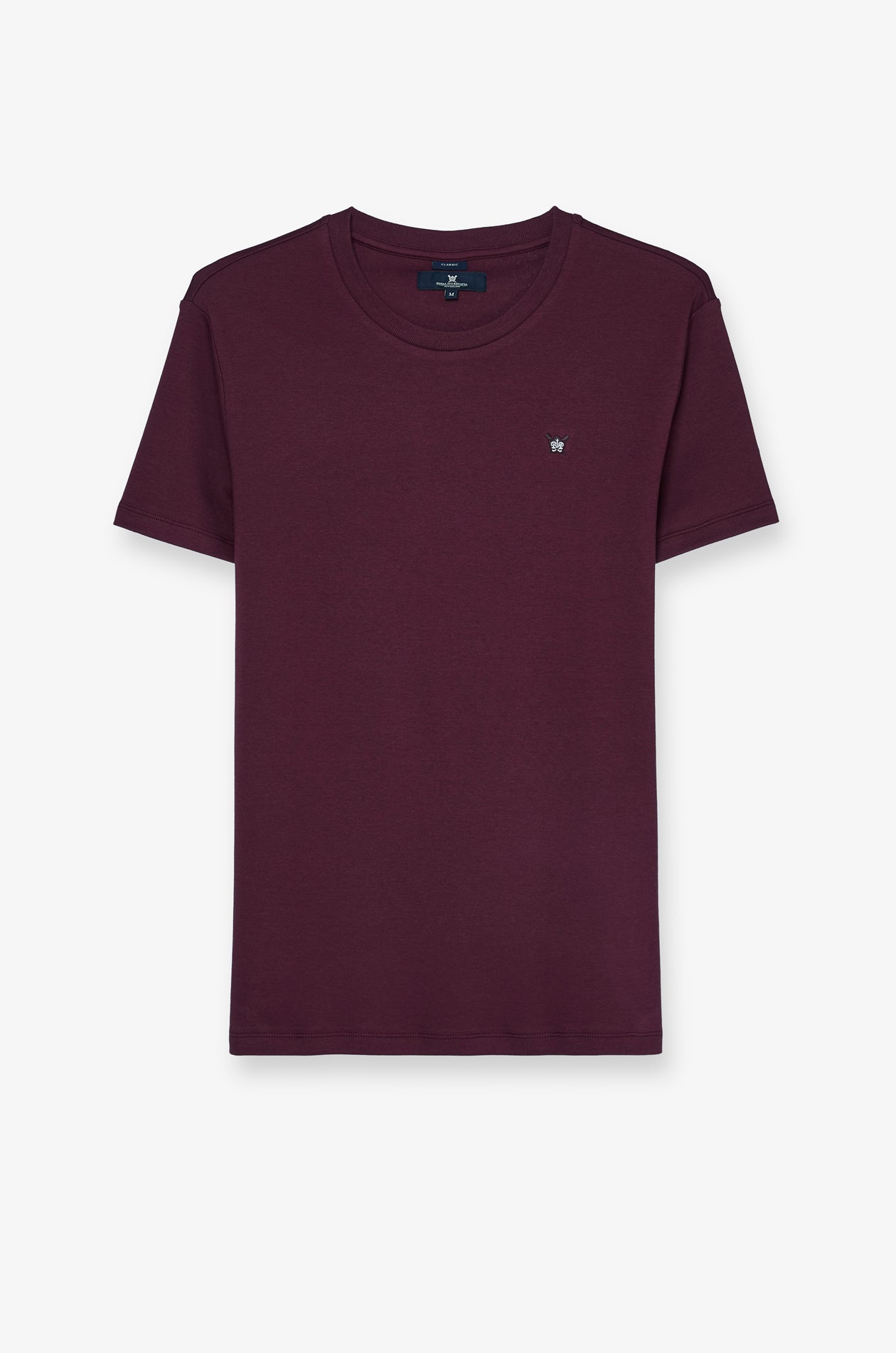 Round Neck T-Shirt Cotton Jersey Dark Brown