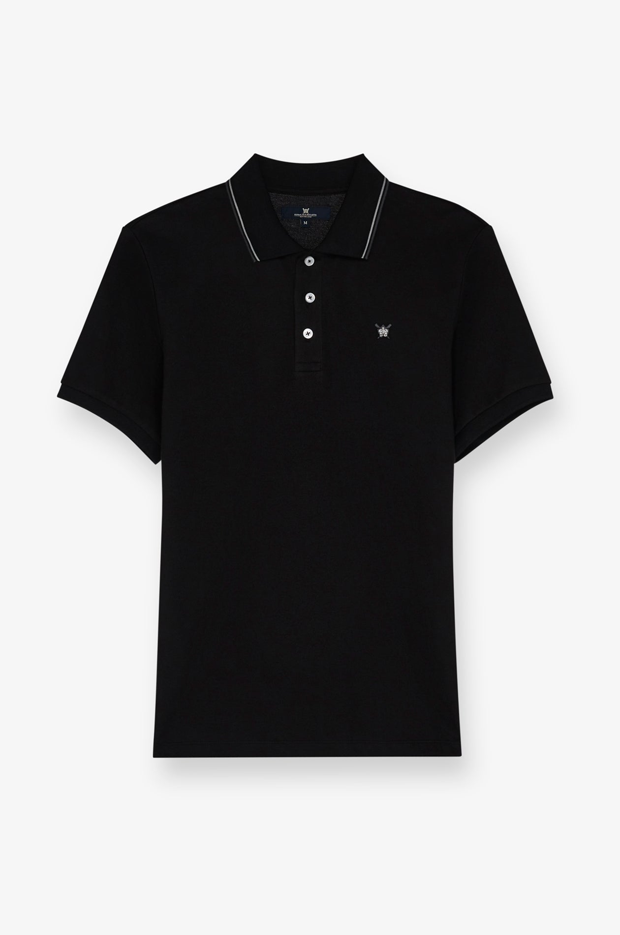 Pique Short Sleeve Polo Black