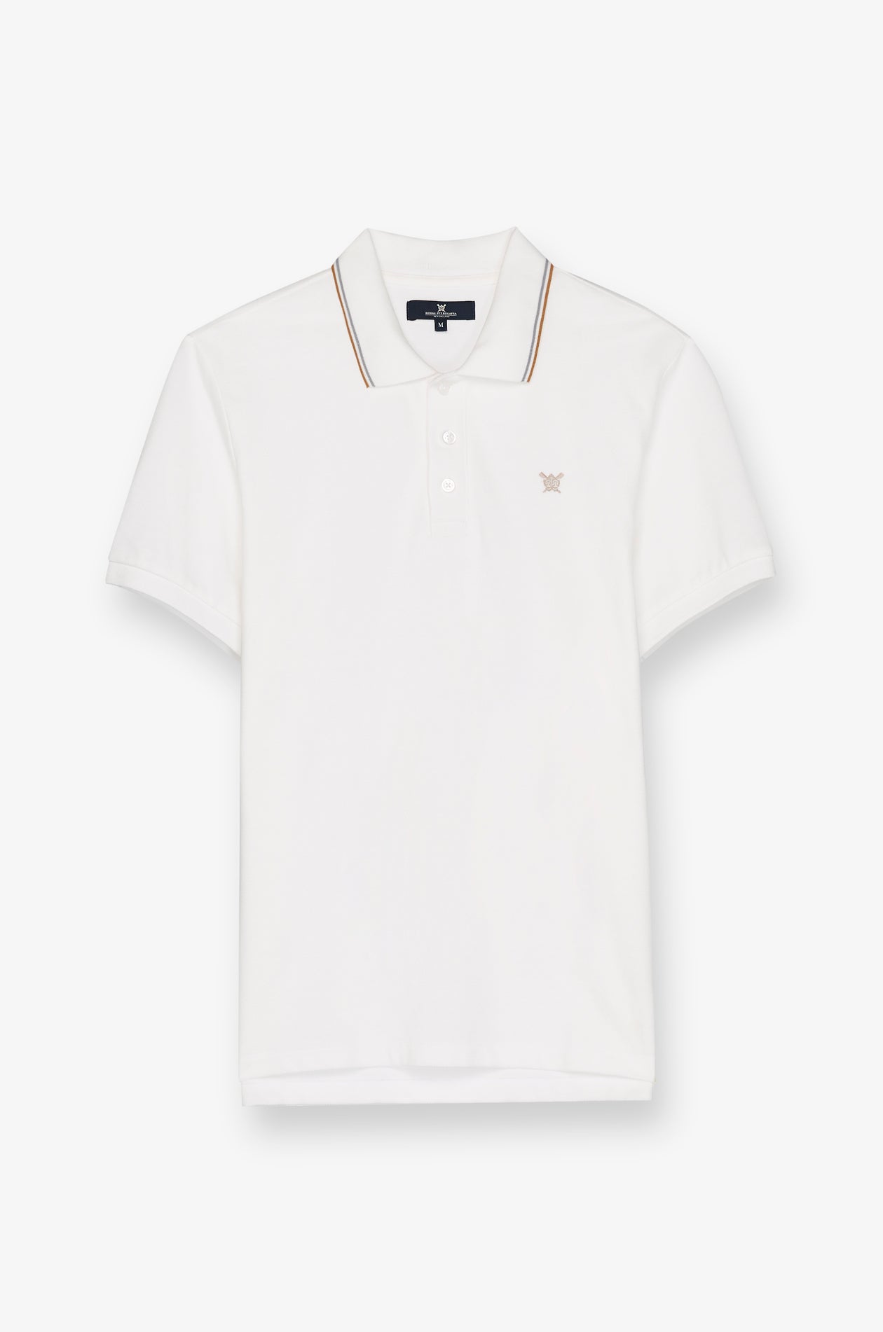 Pique Short Sleeve Polo Off-White