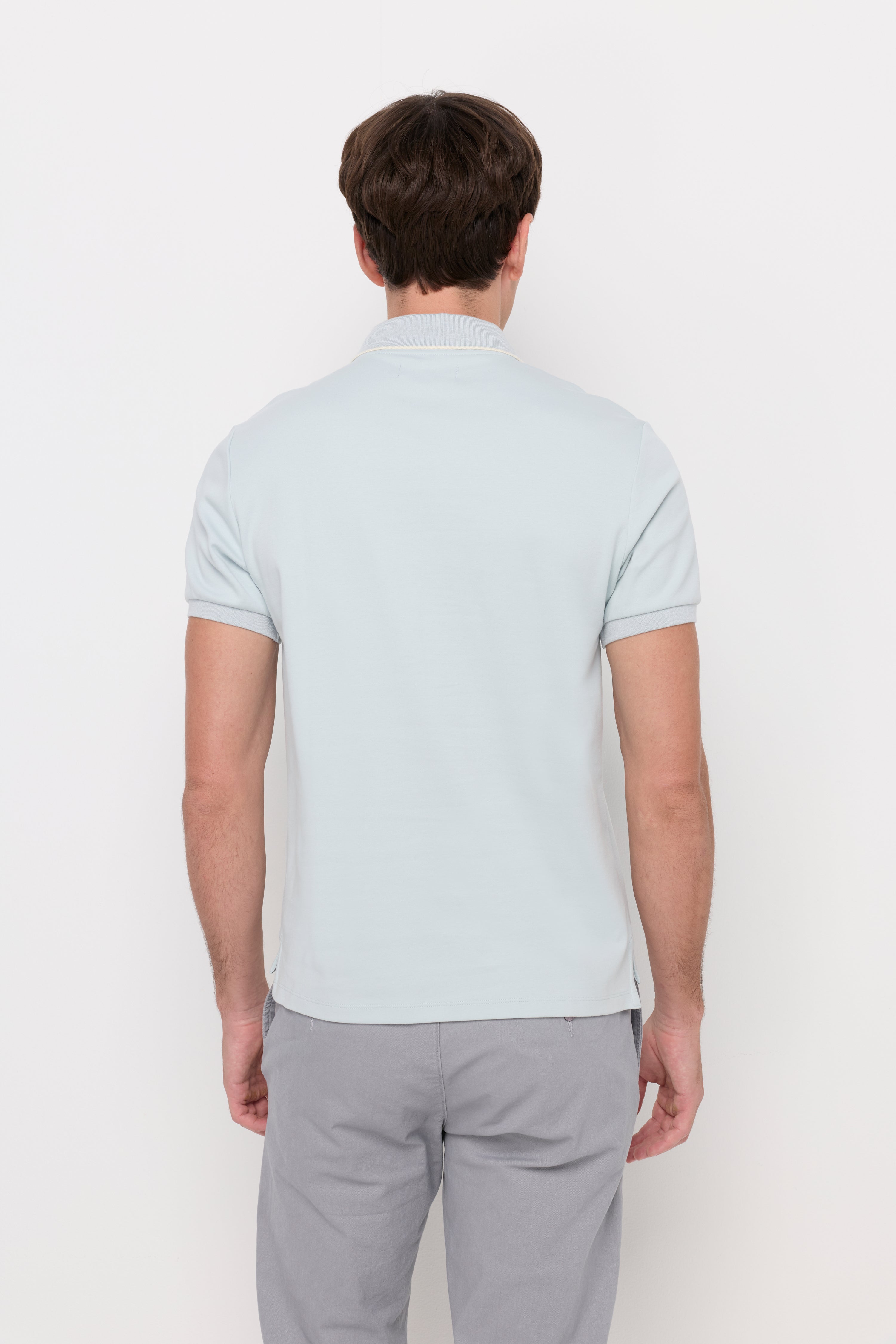Jersey Polo Shirt Light Blue