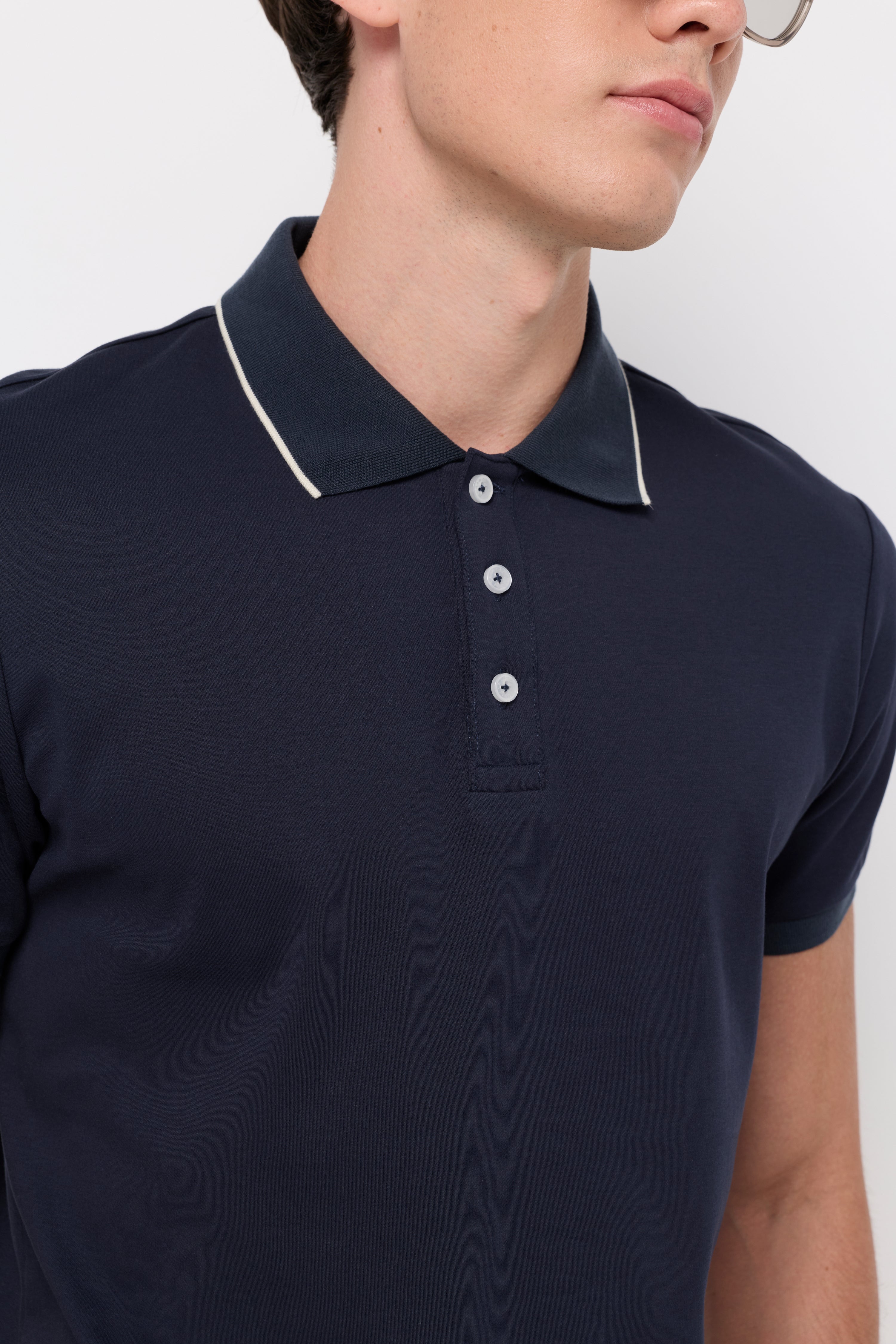 Jersey Polo Shirt Navy
