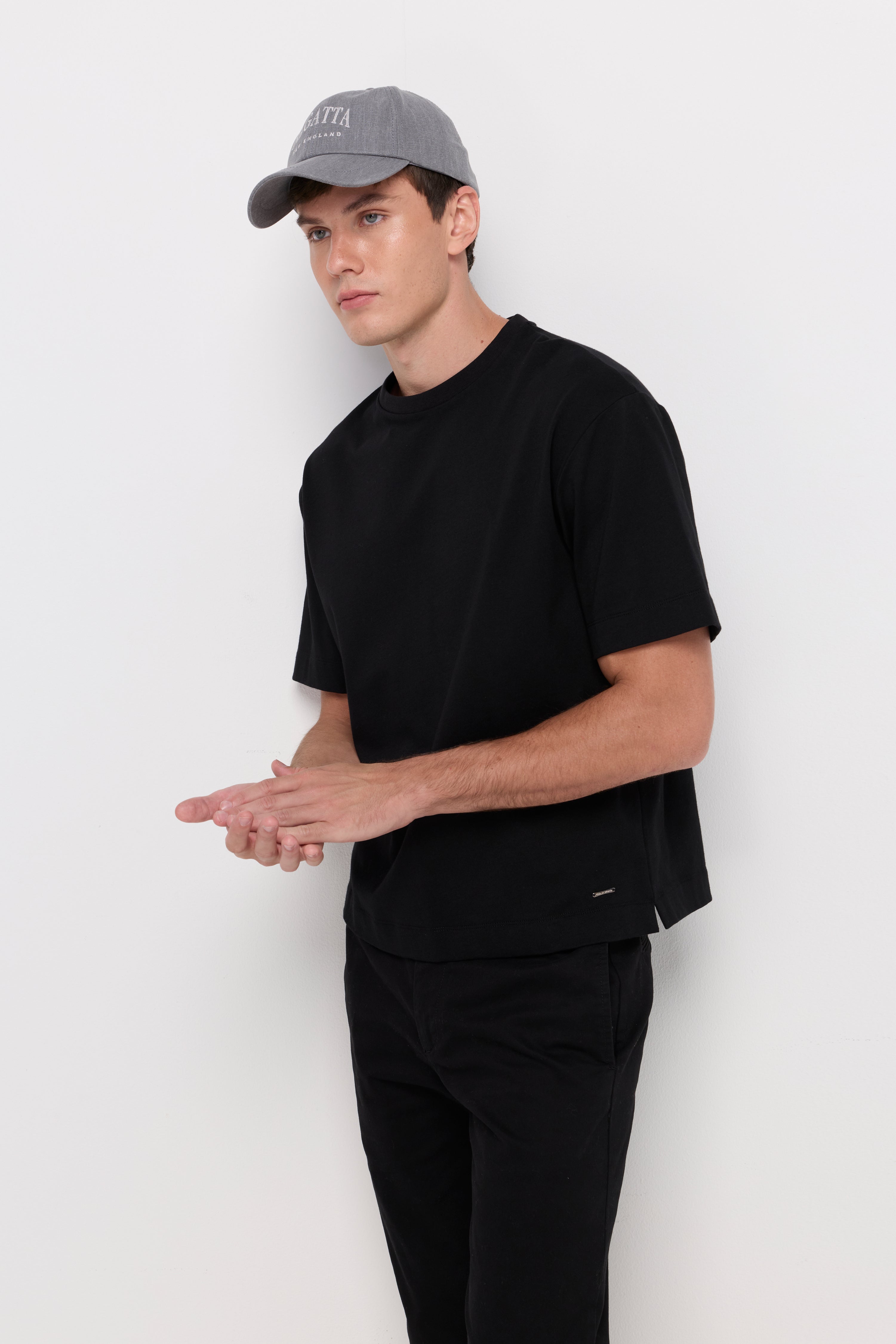 Premium Essential Crew Neck T-Shirt Black