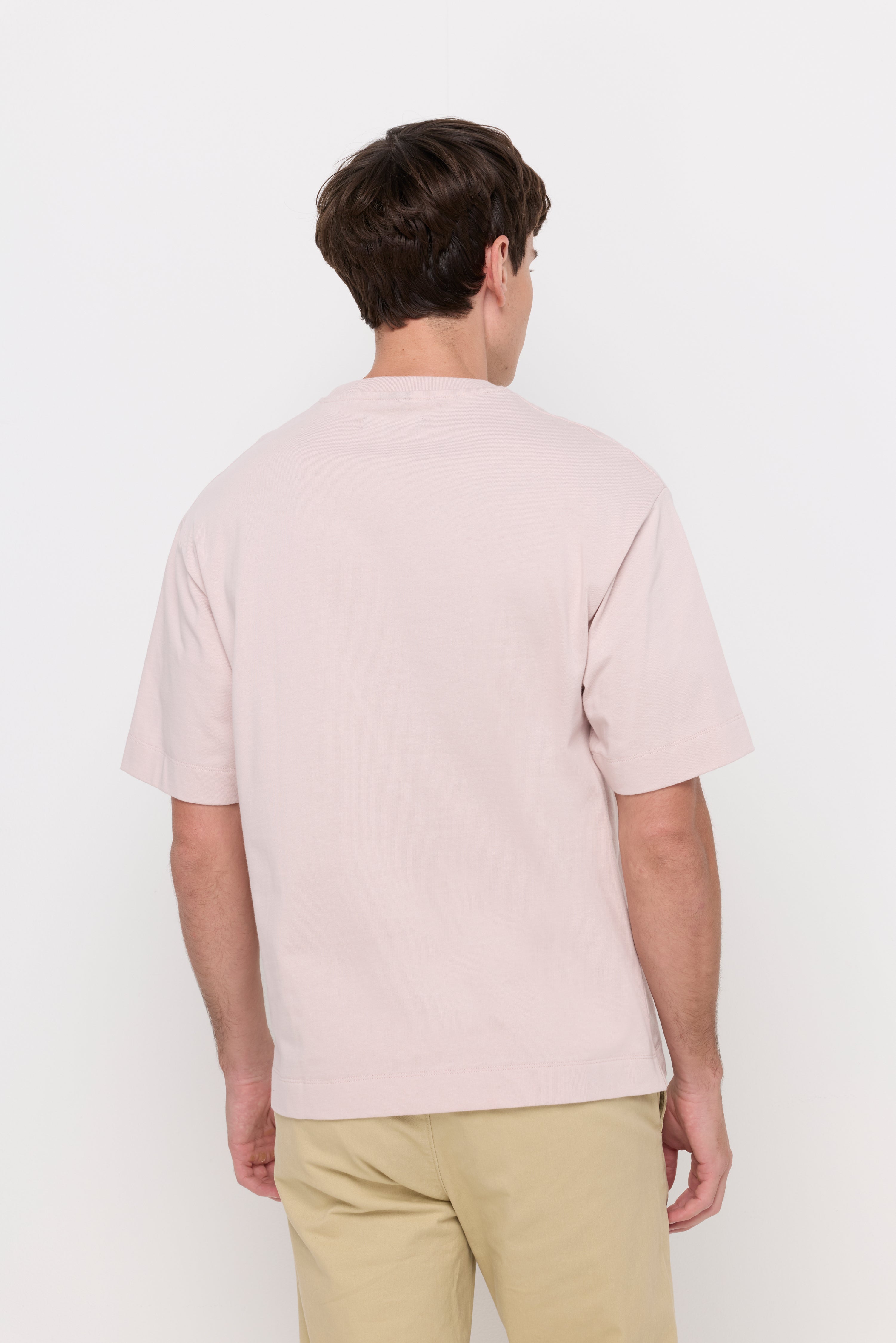 Premium Essential Crew Neck T-Shirt Light Pink