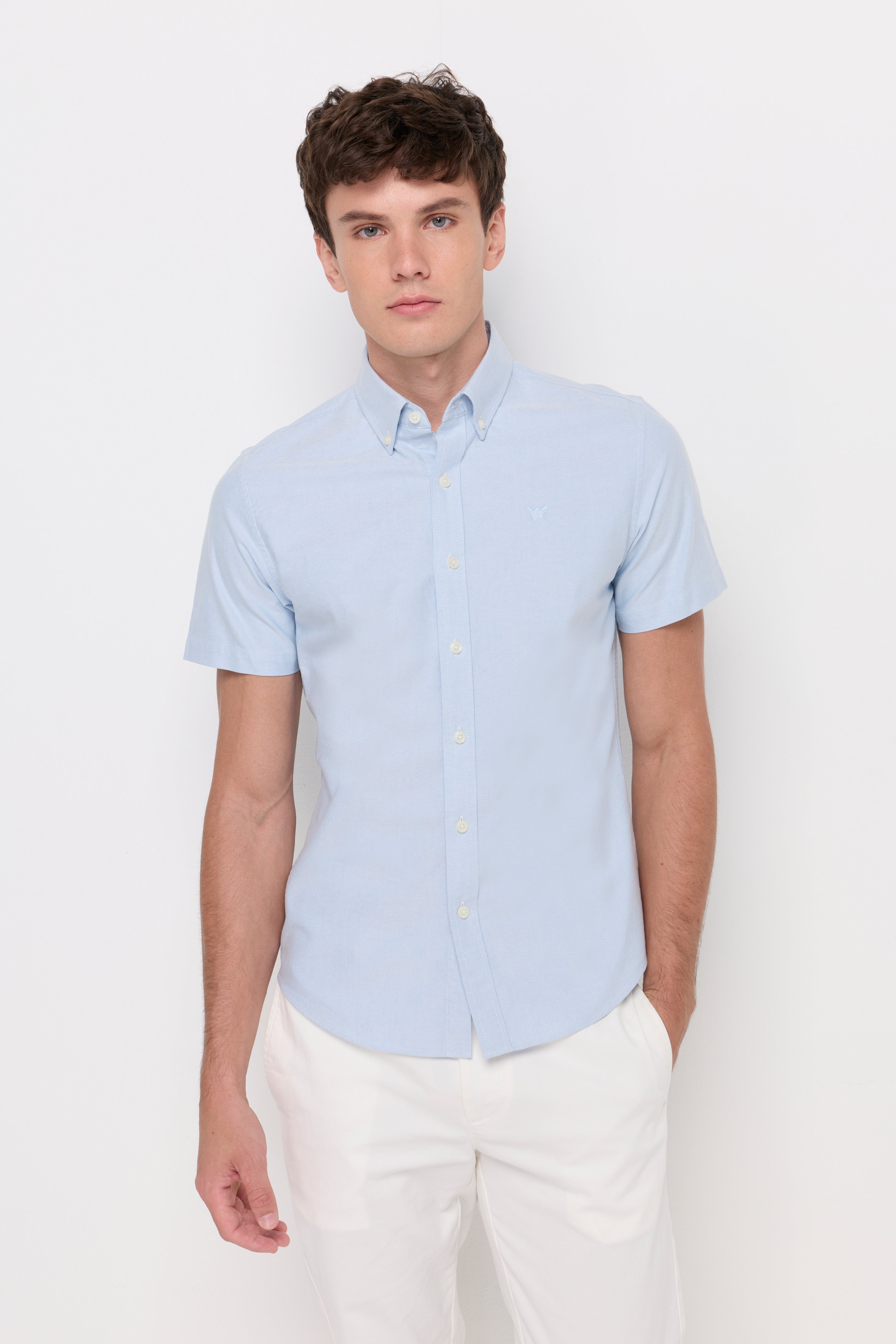 Oxford Short Sleeve Shirt Light Blue