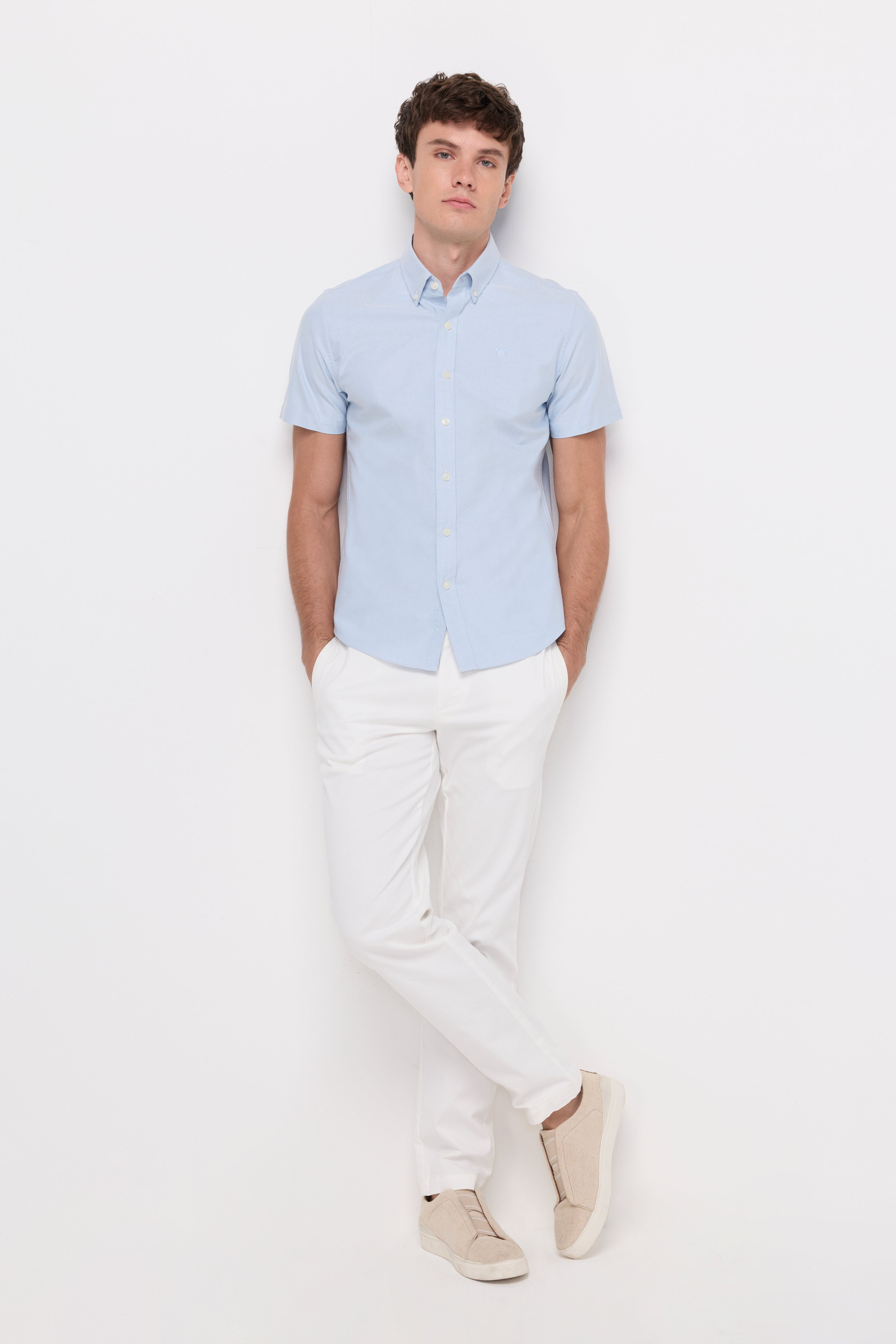 Oxford Short Sleeve Shirt Light Blue