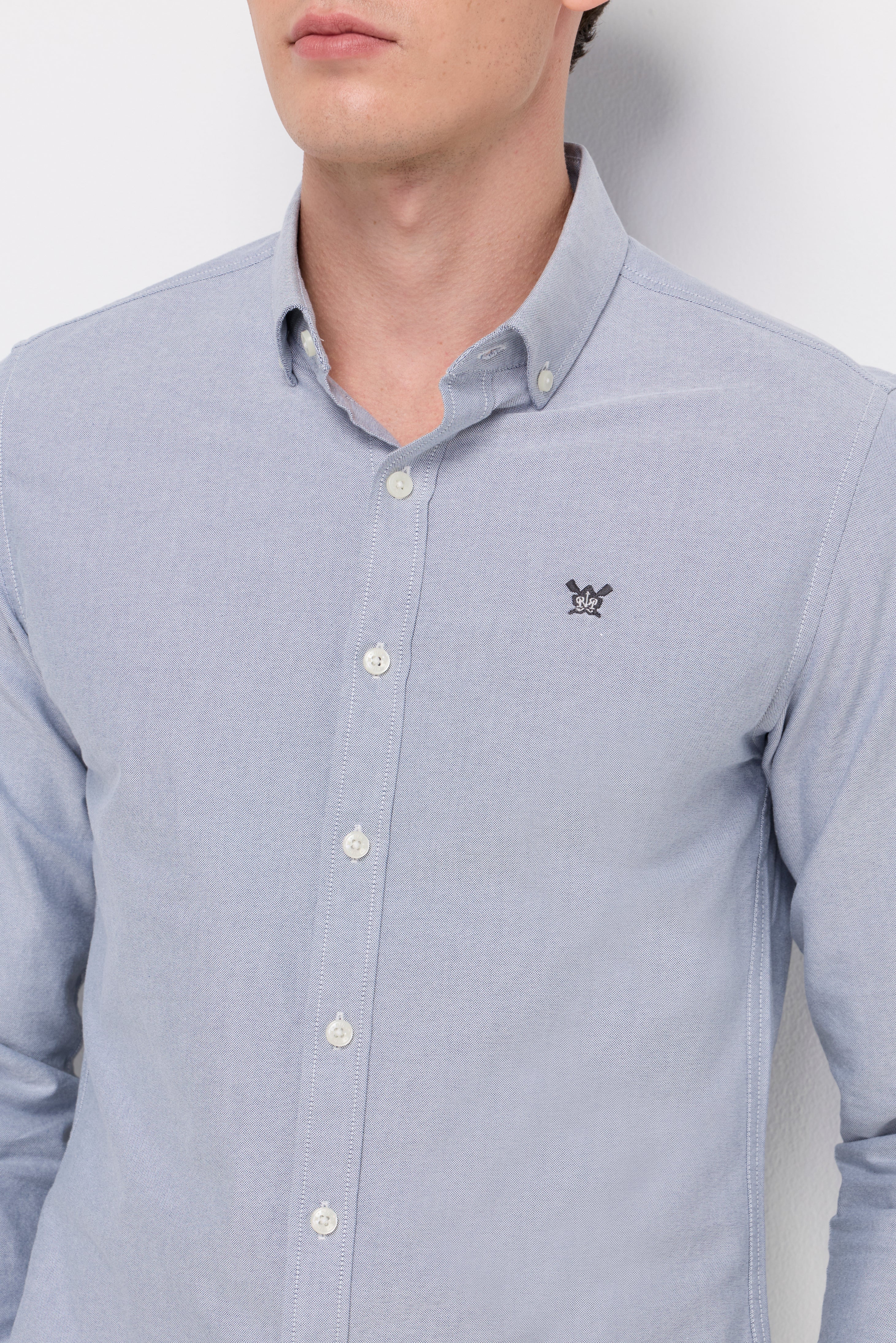 Signature Oxford Button-Down Shirt Dark Blue