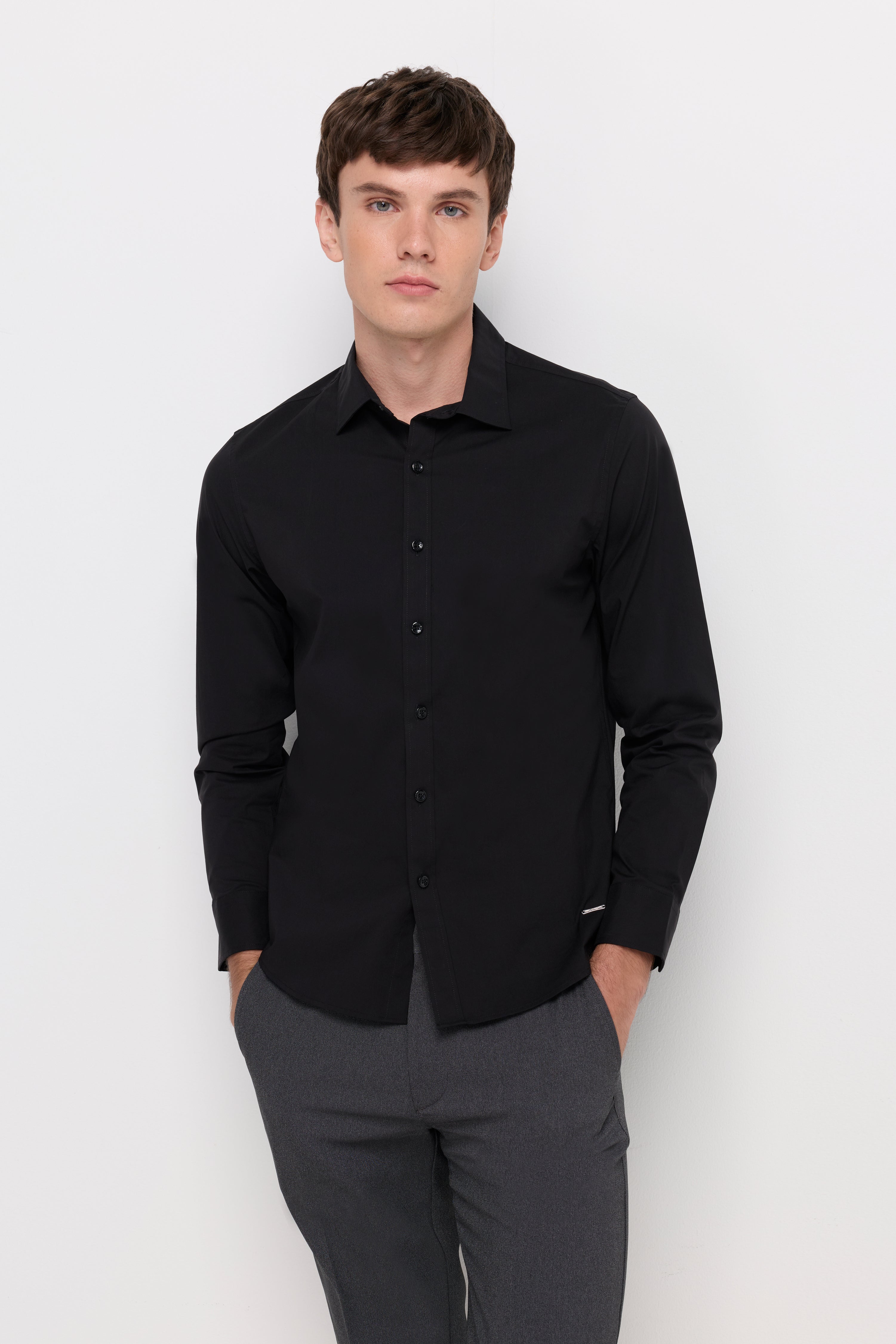 Signature Long Sleeve Shirt Black