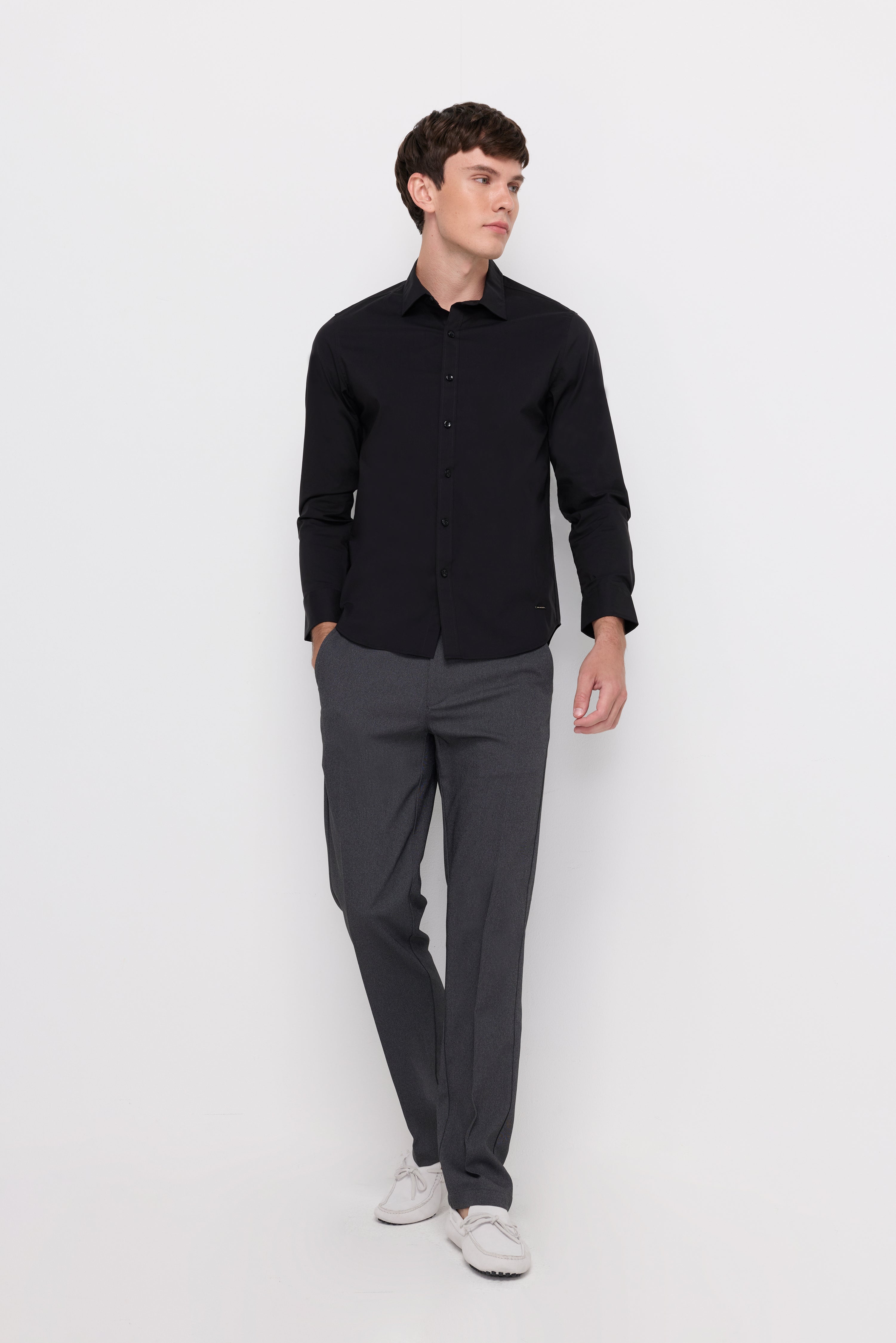 Signature Long Sleeve Shirt Black