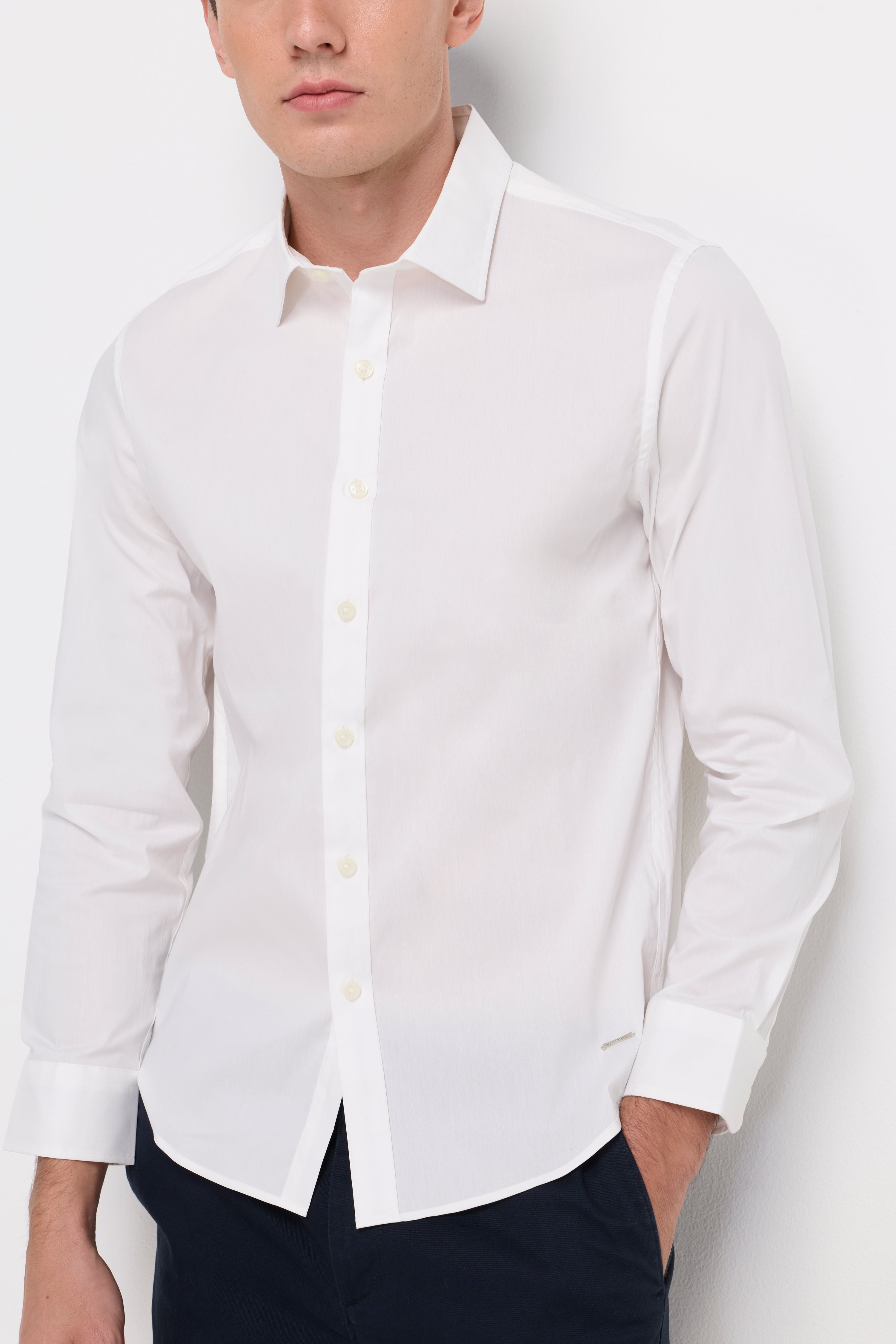Signature Long Sleeve Shirt Off-White