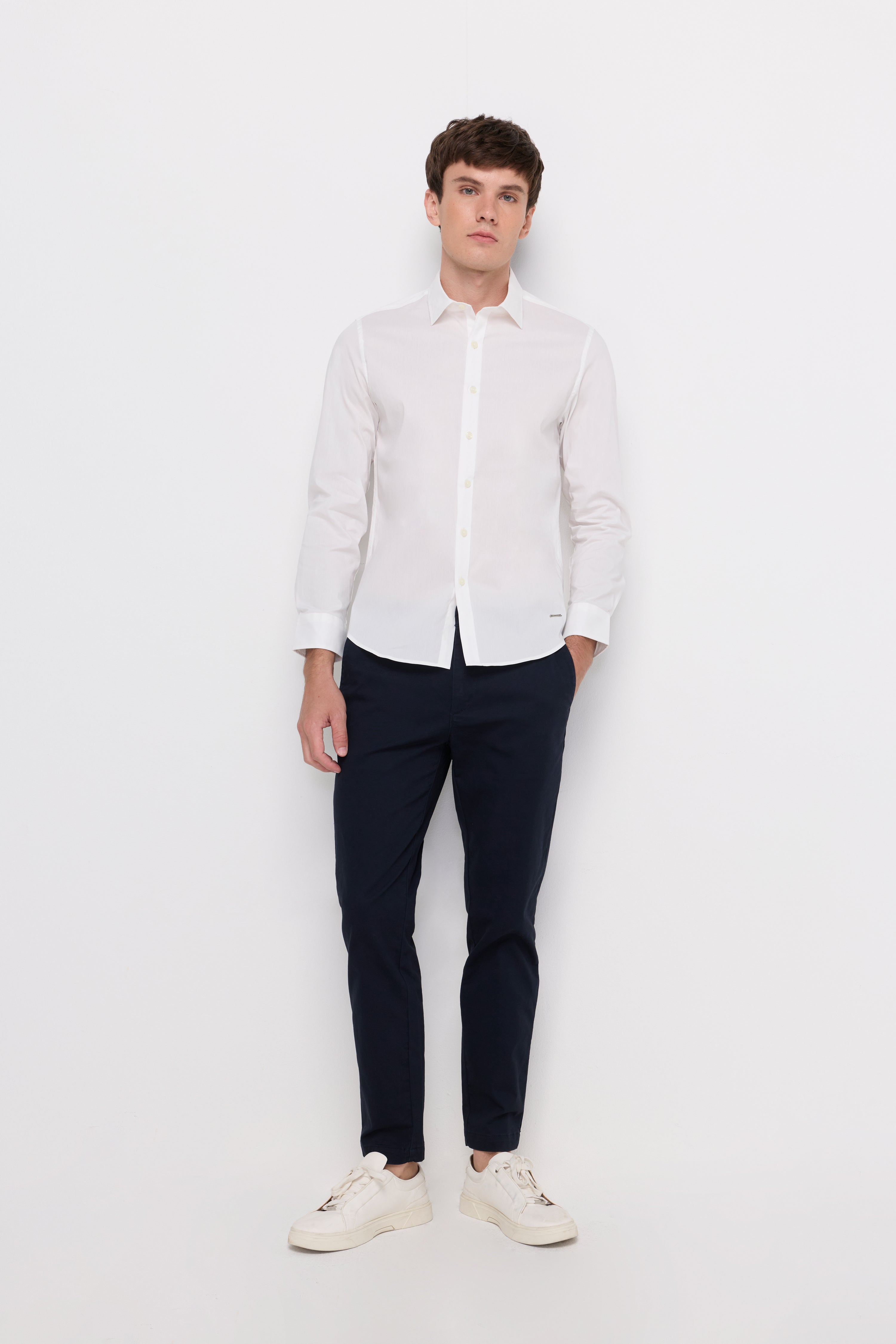 Signature Long Sleeve Shirt Off-White