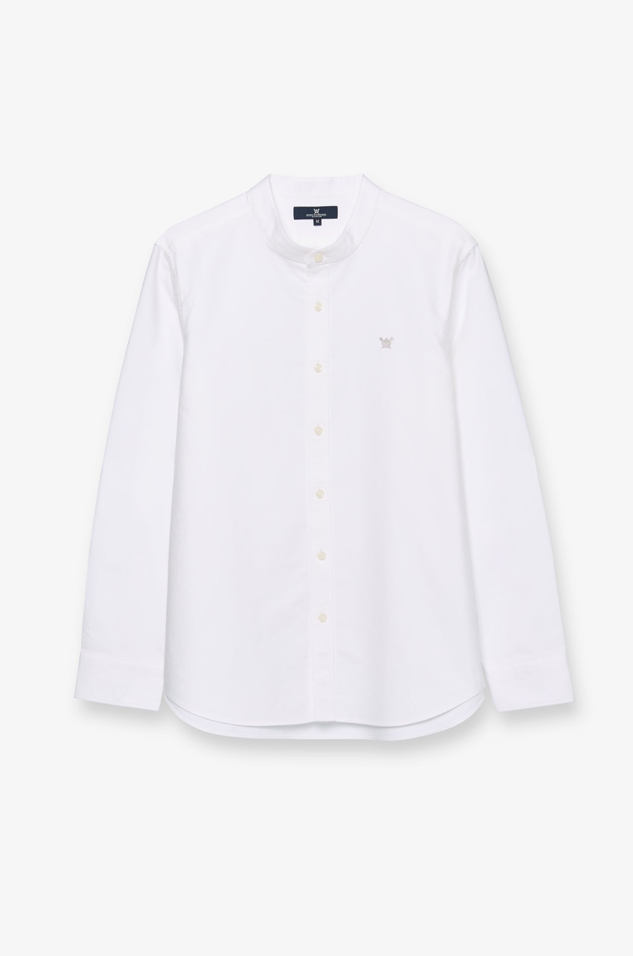 Long Sleeve Shirt Chinese Collar Off-White