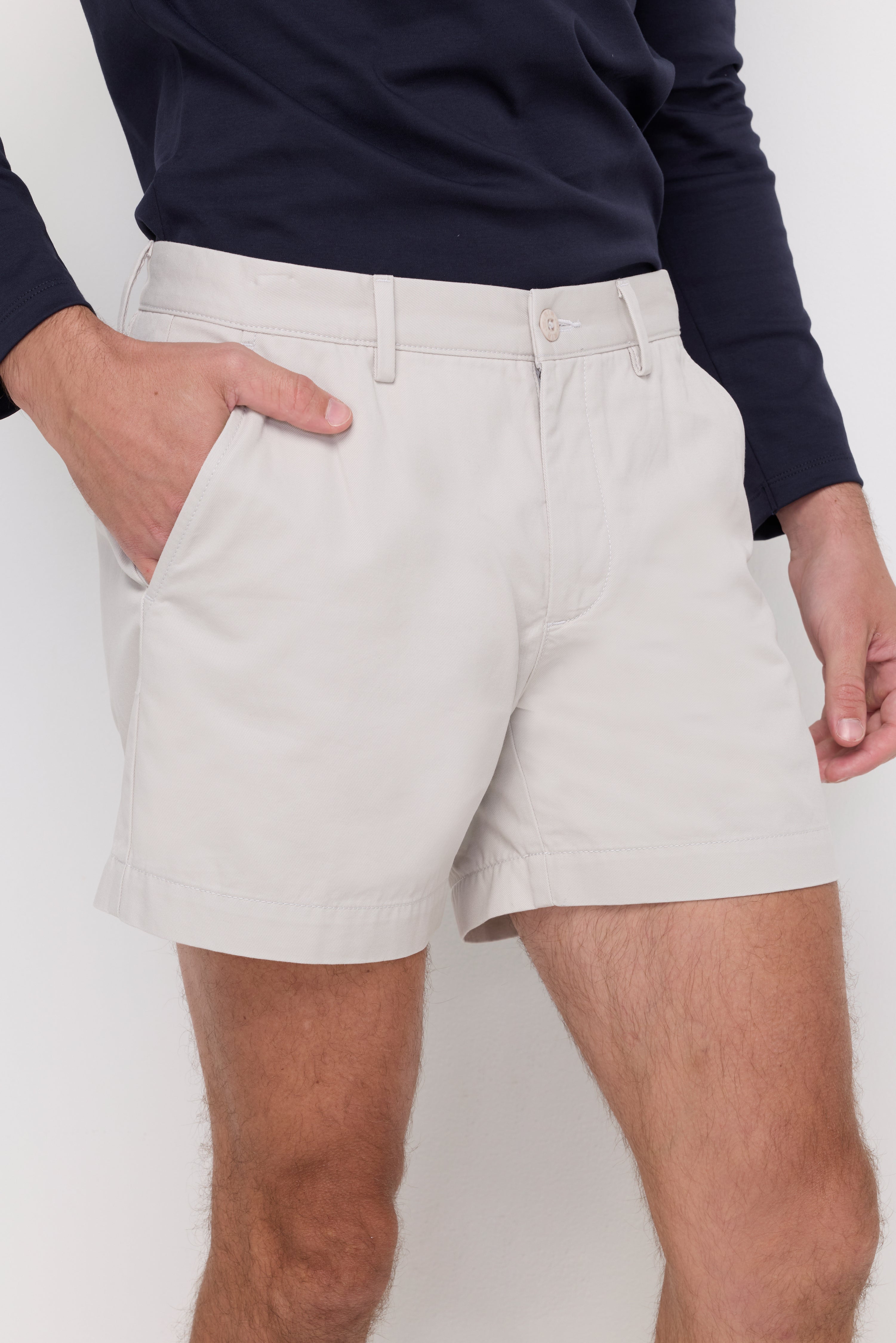 Chino 5-Inch Shorts Pants Light Grey