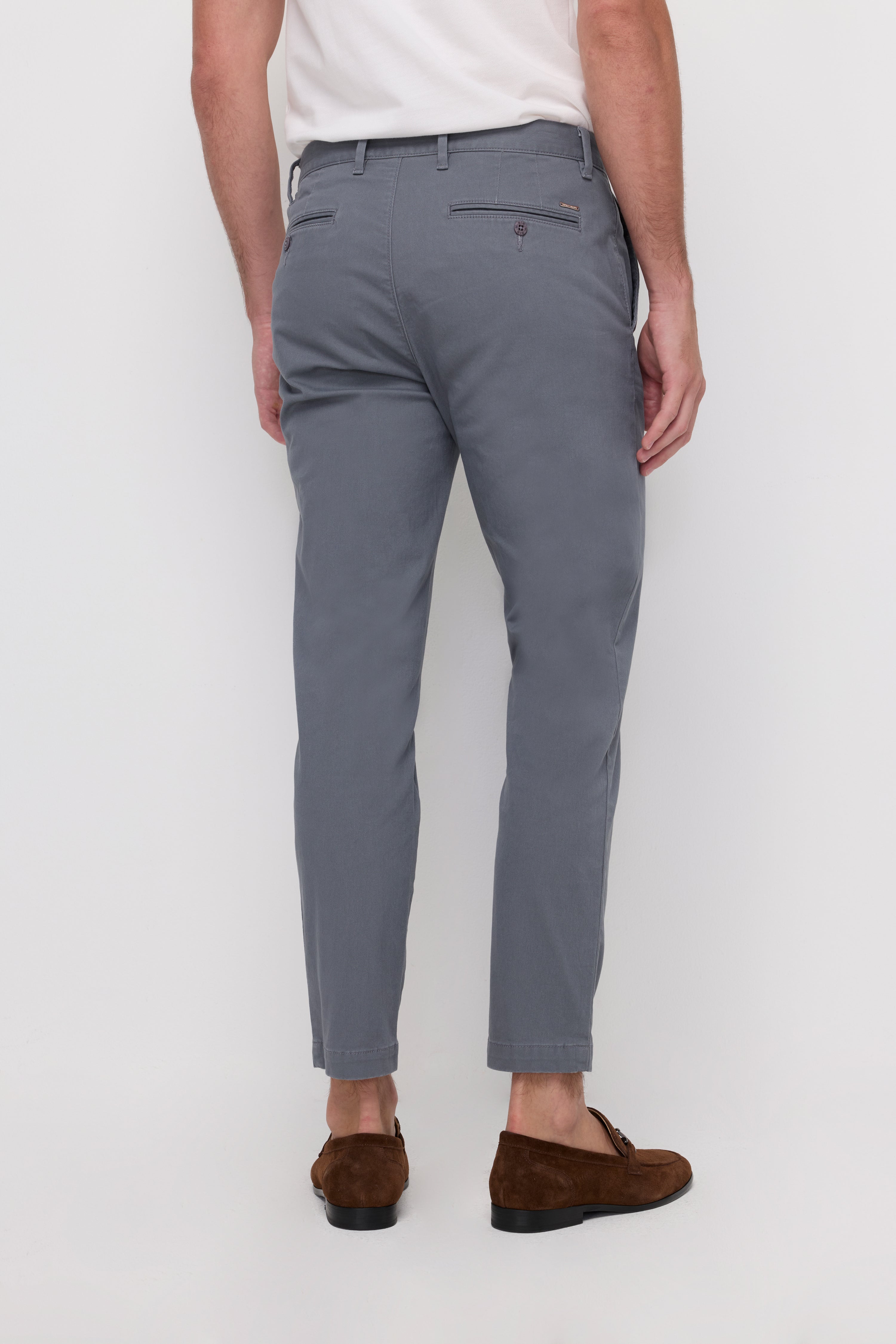Chino Ankle Trousers Light Grey