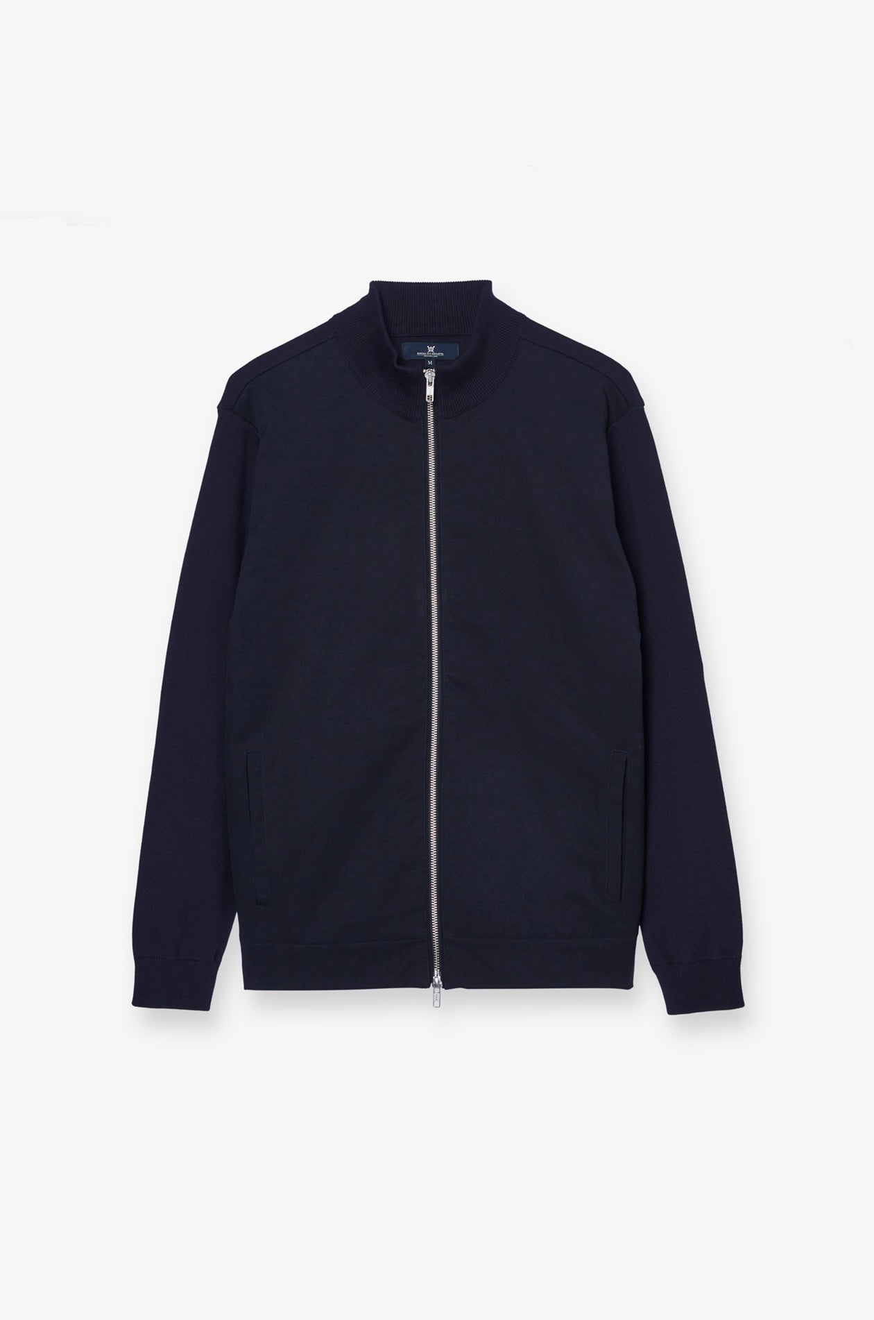 Essential Zip-Front Bomber Jacket Navy