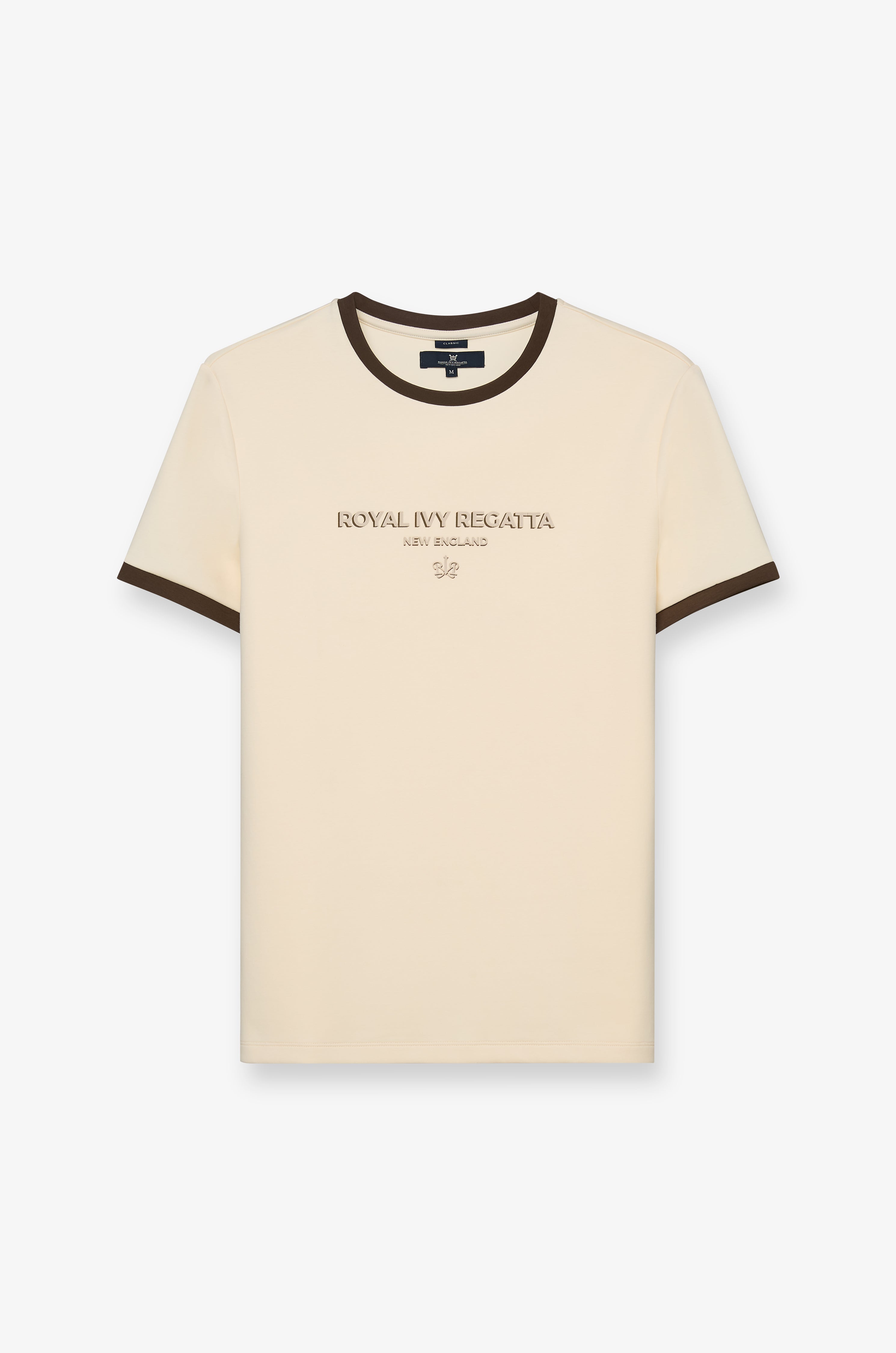 Contrast Collar Tee Cream