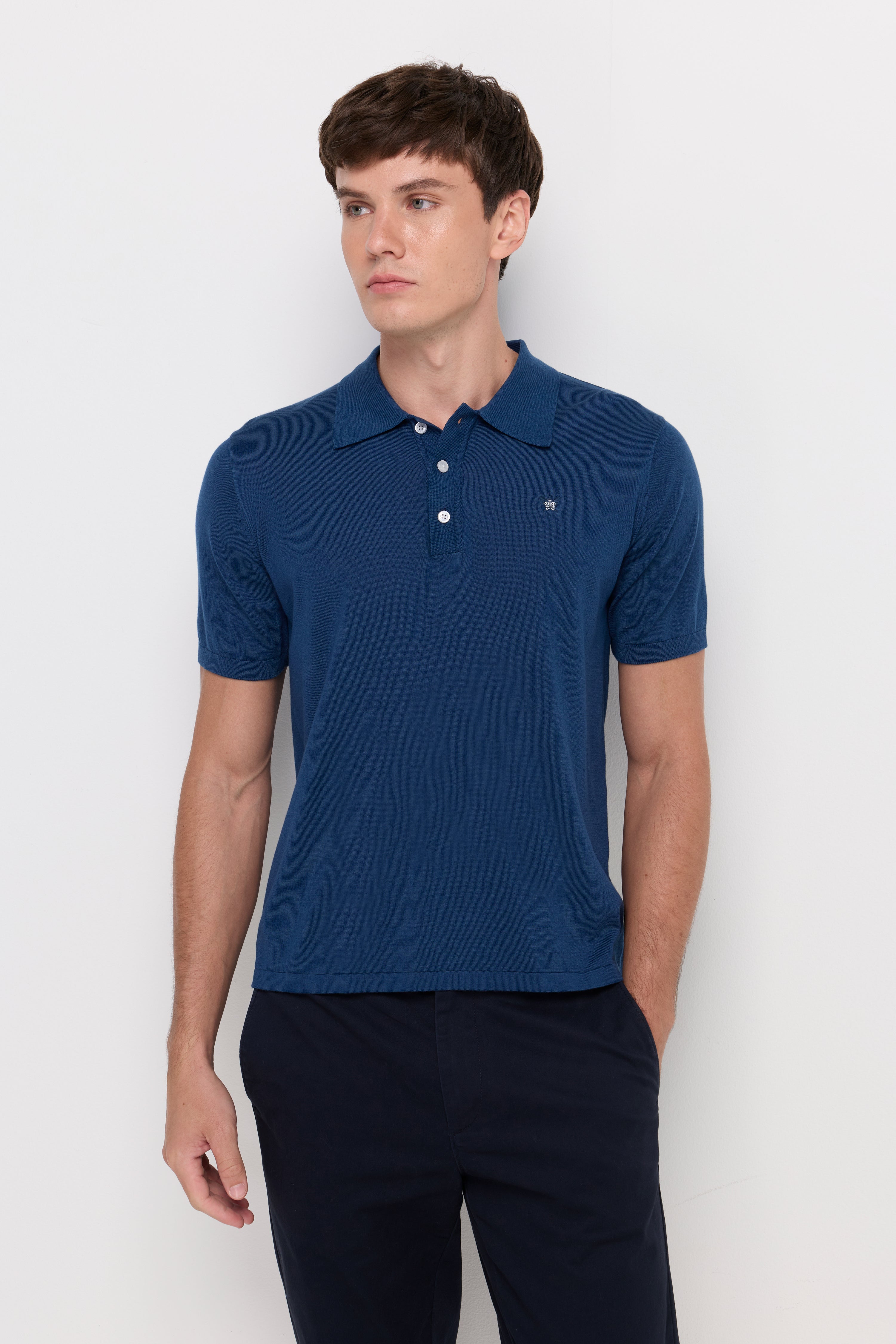 Pique Knitwear Polo Cotton Green