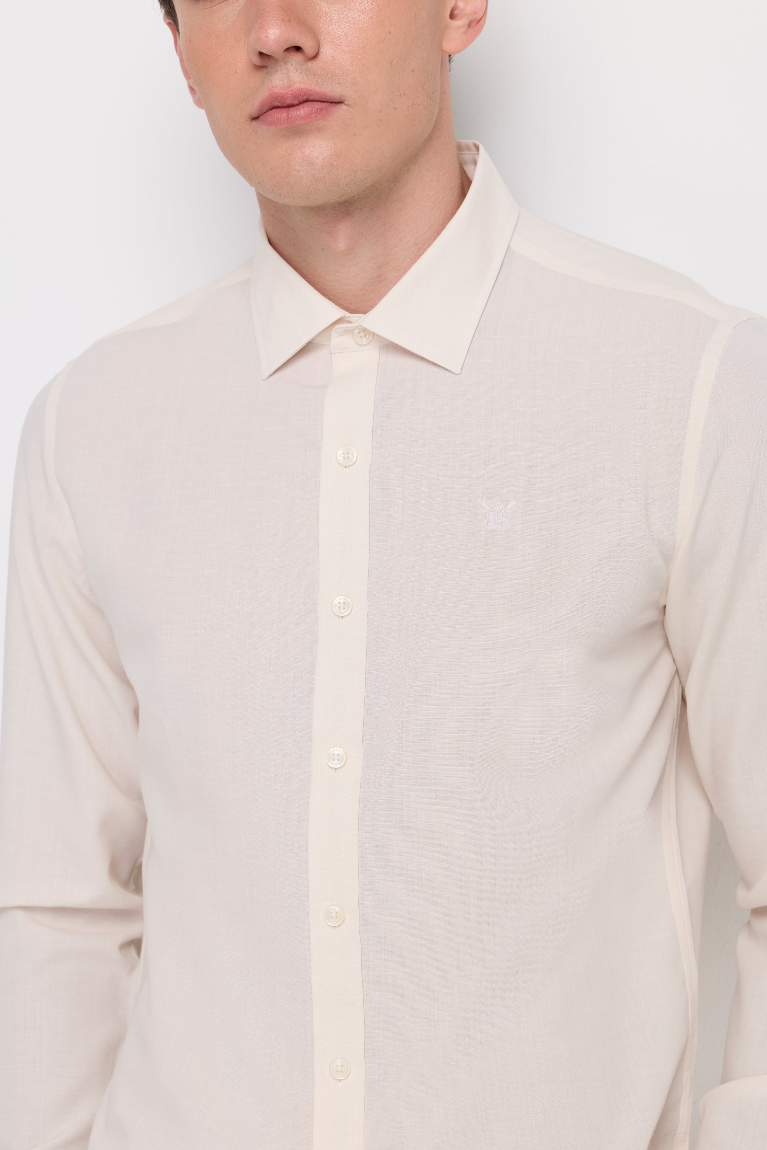 Heritage Cotton Shirt Beige