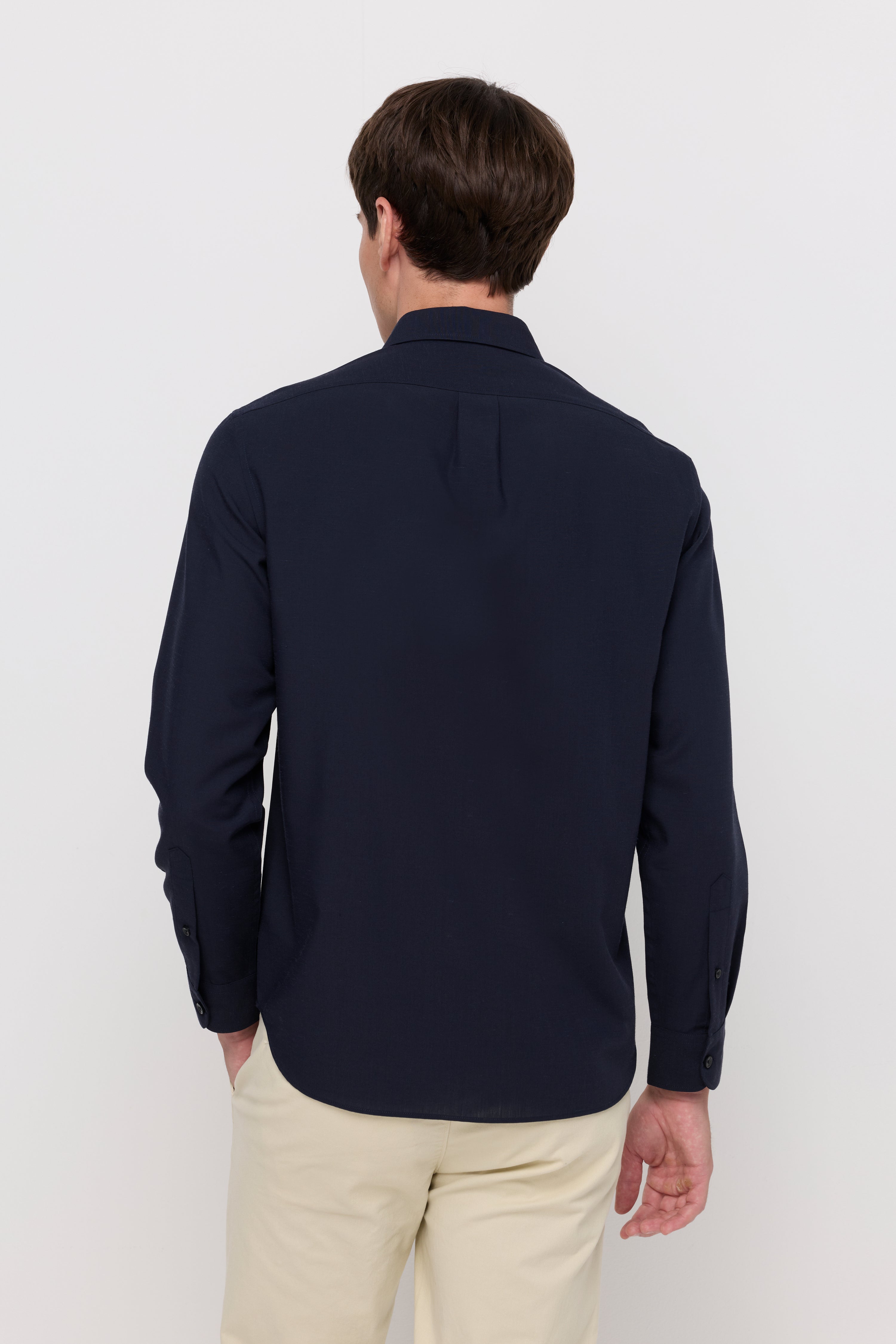 Heritage Cotton Shirt Navy