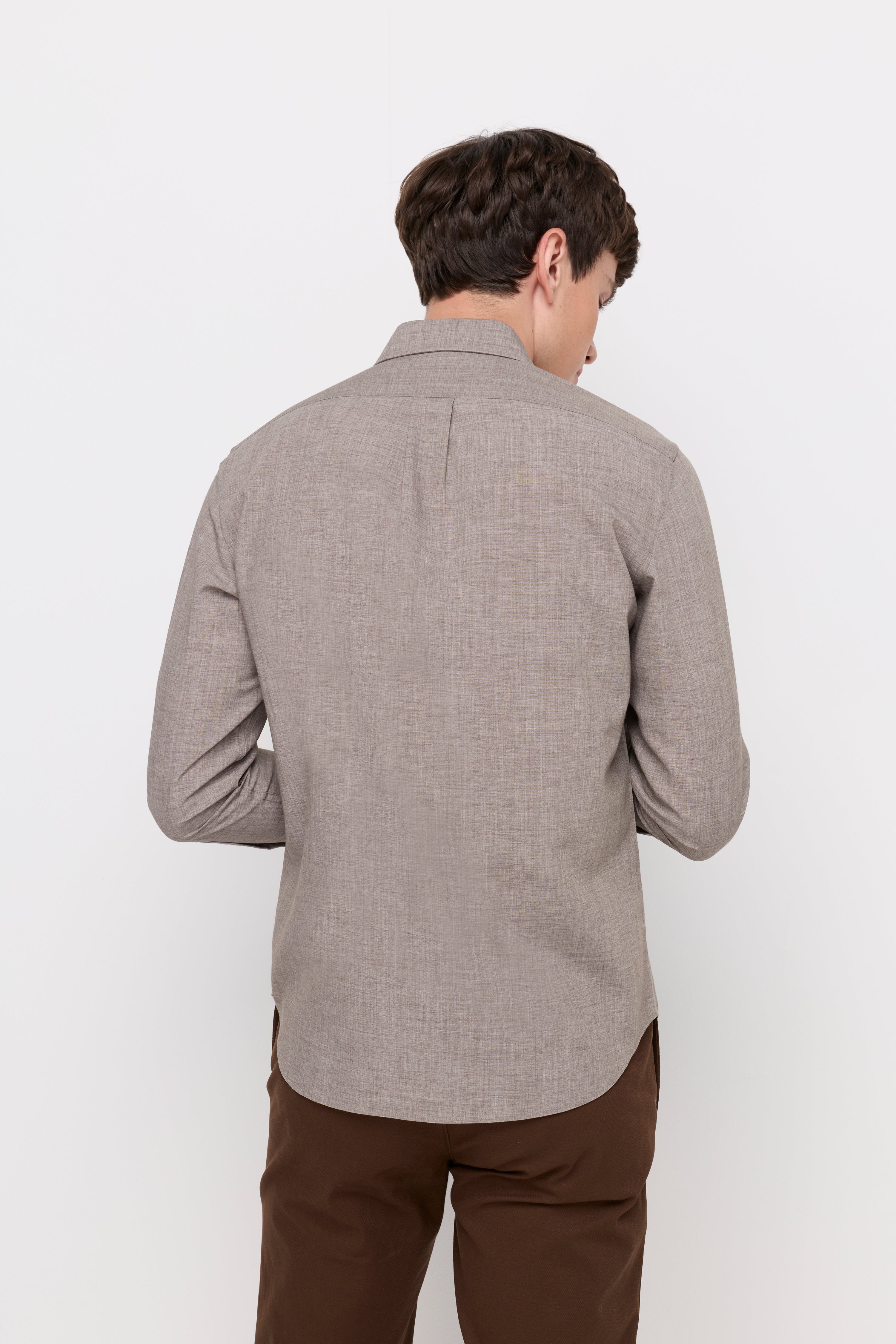 Heritage Cotton Shirt Brown