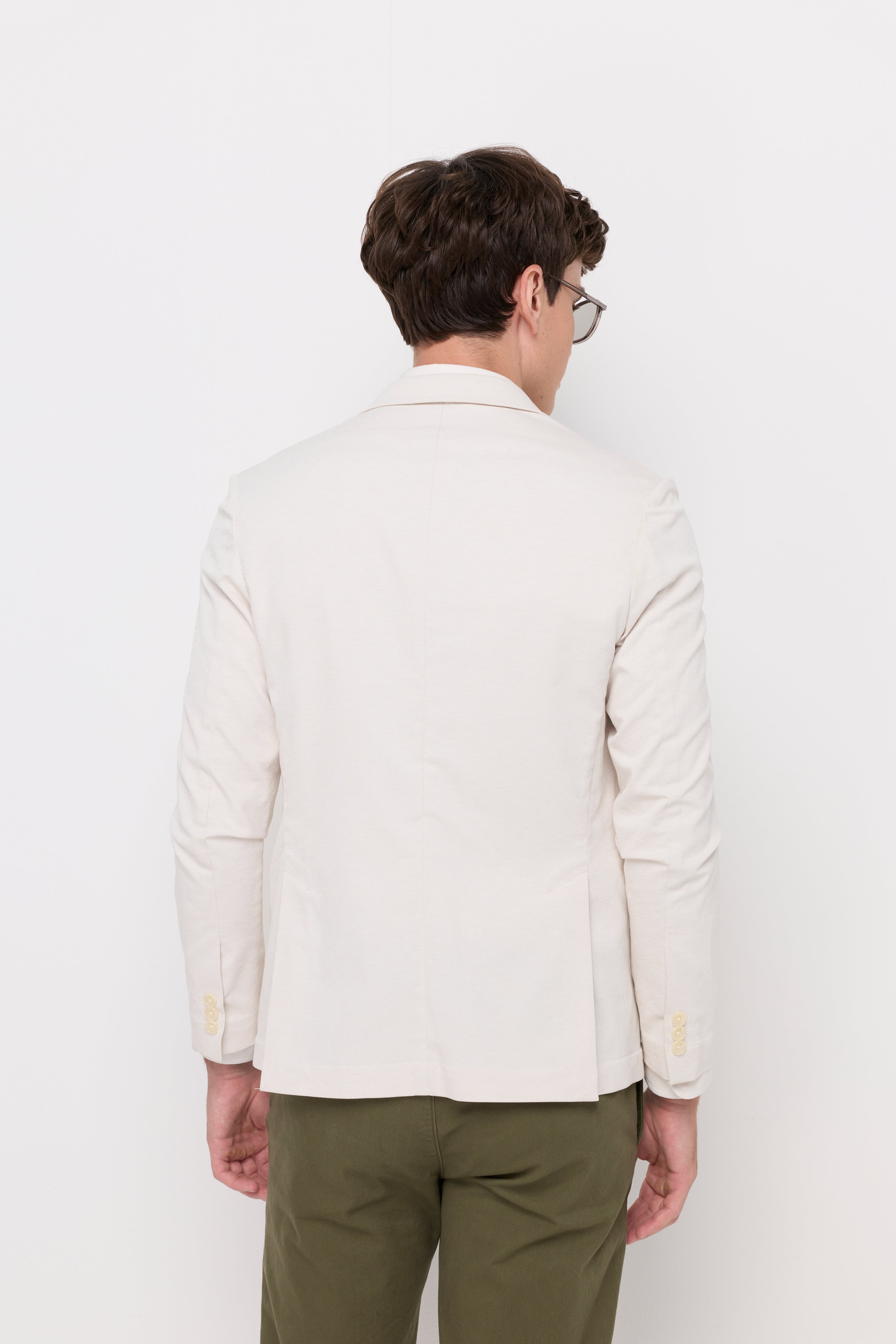 Textured Tailored Blazer Light Beige
