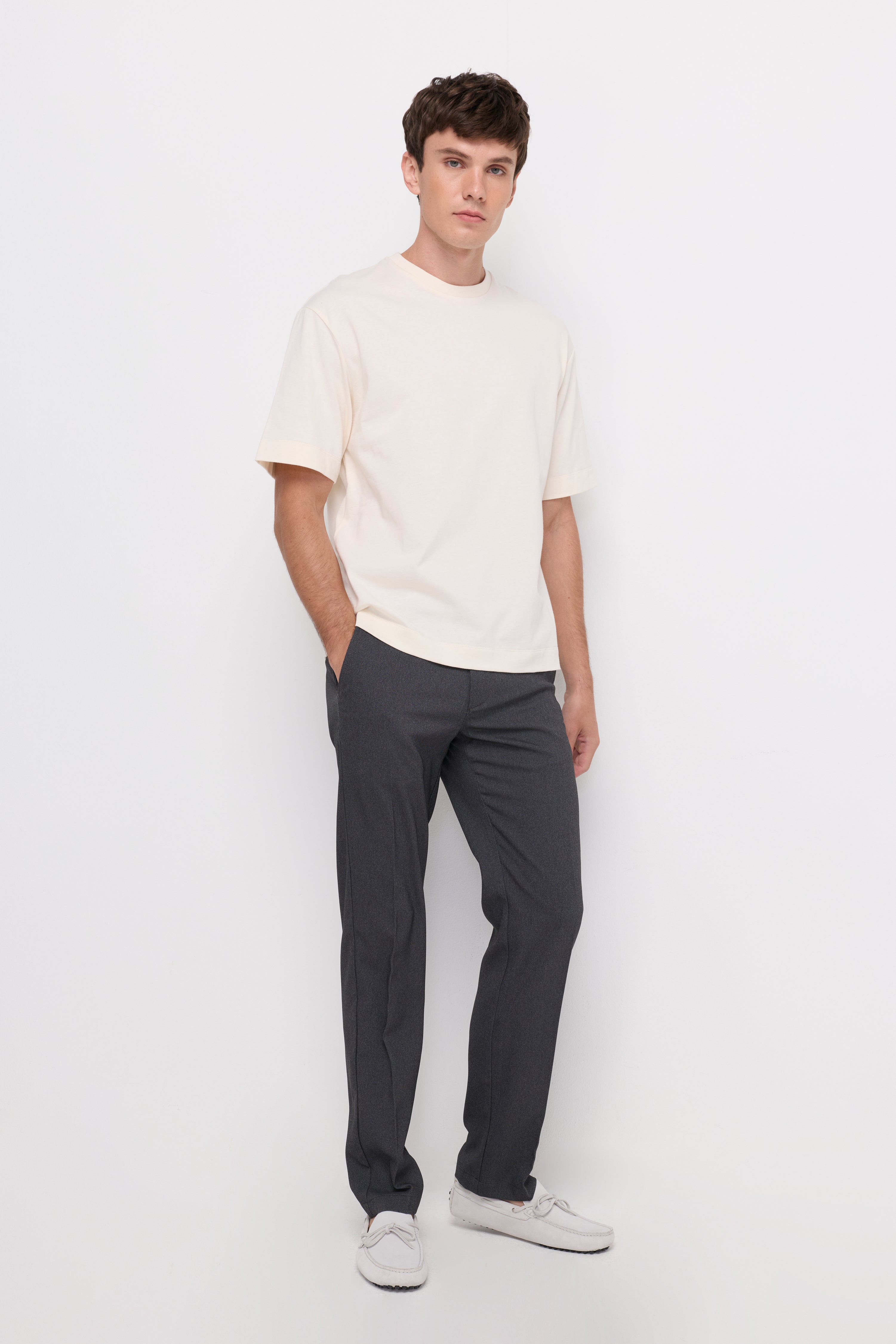 Tailored Tapered Trousers Navy