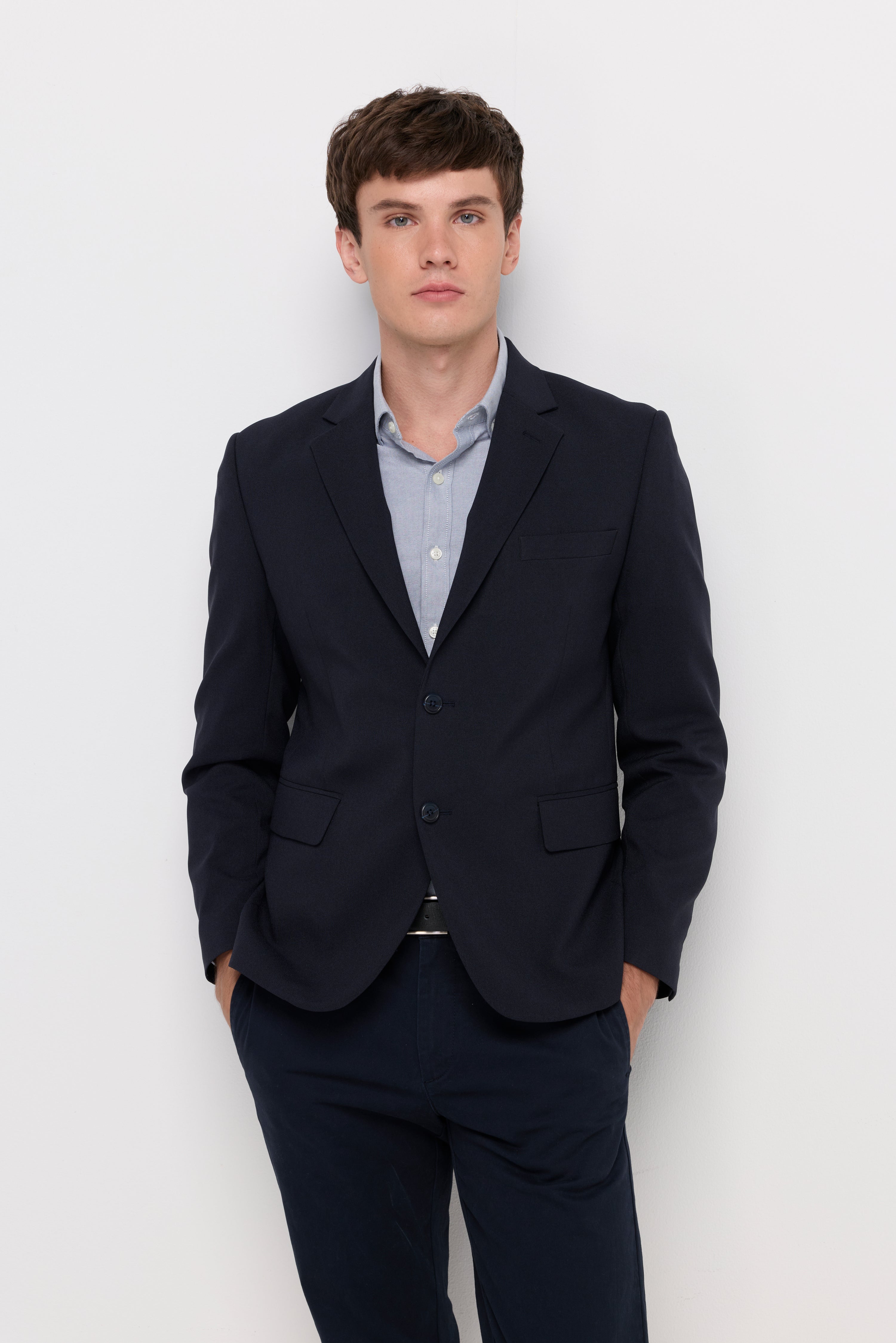 Classic Tailored Navy Blazer Navy