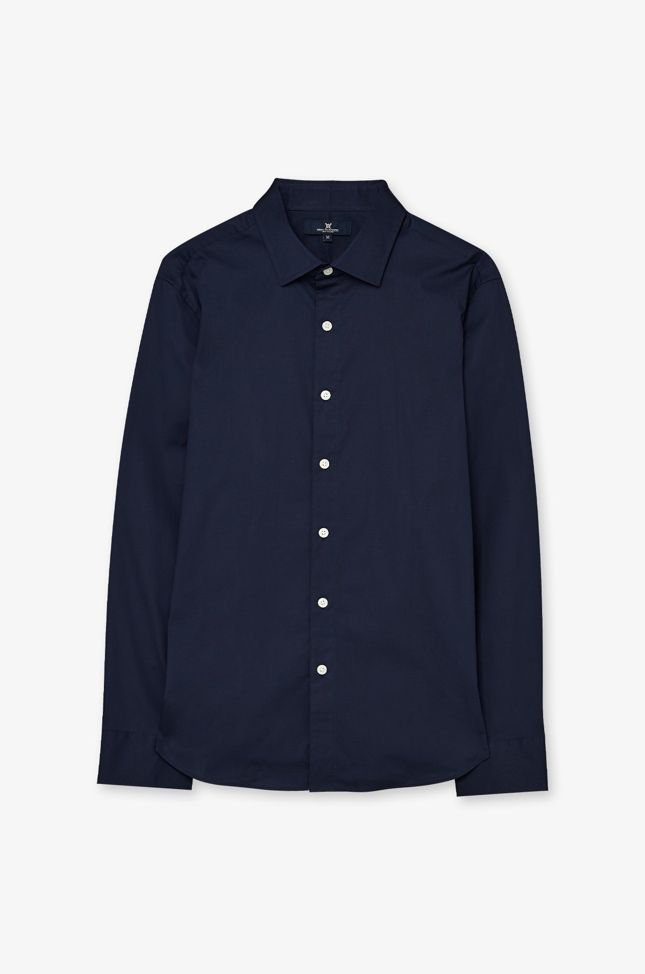 Essential Cotton Twill Shirt Navy