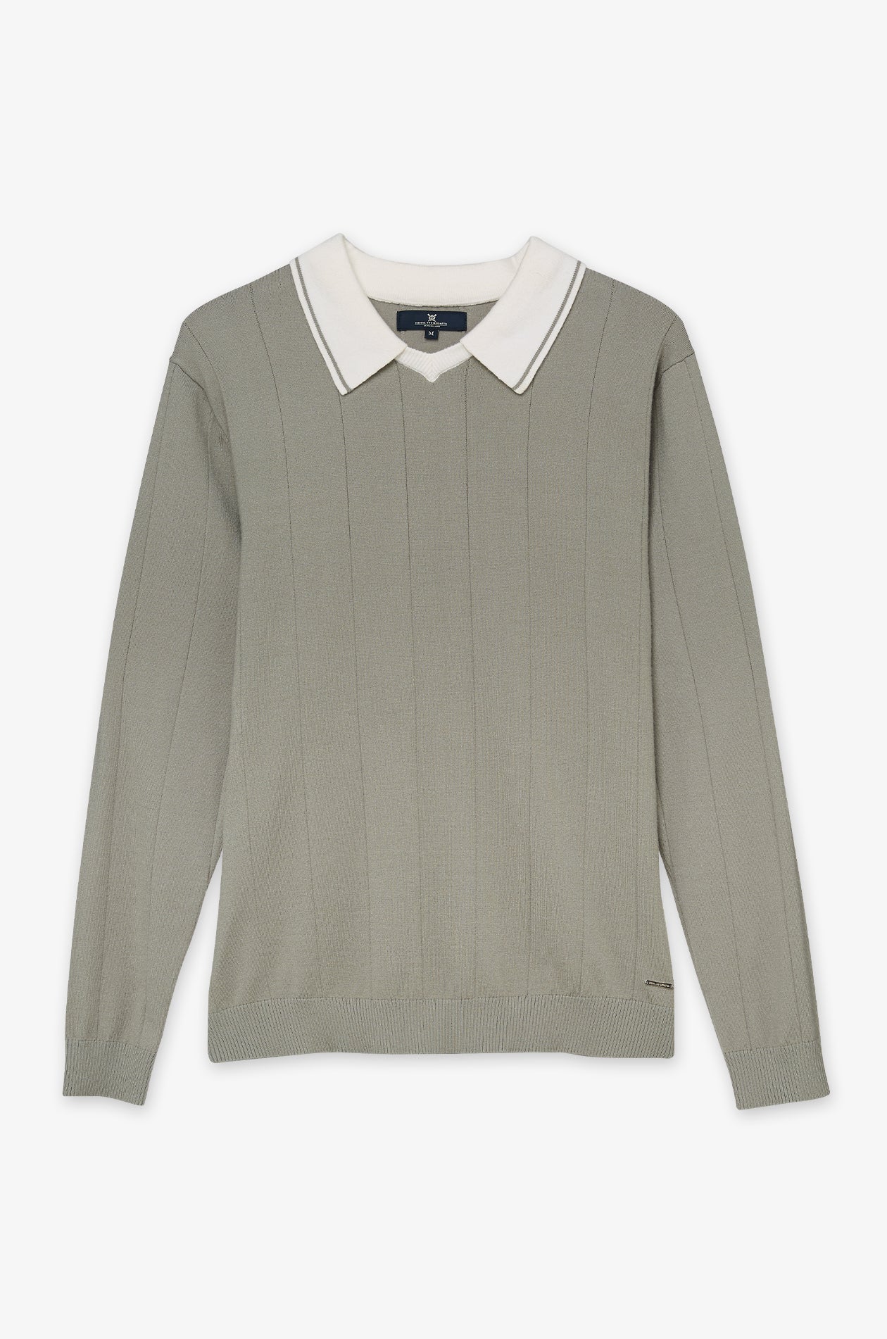 Layered Collar Knit Sweater Green