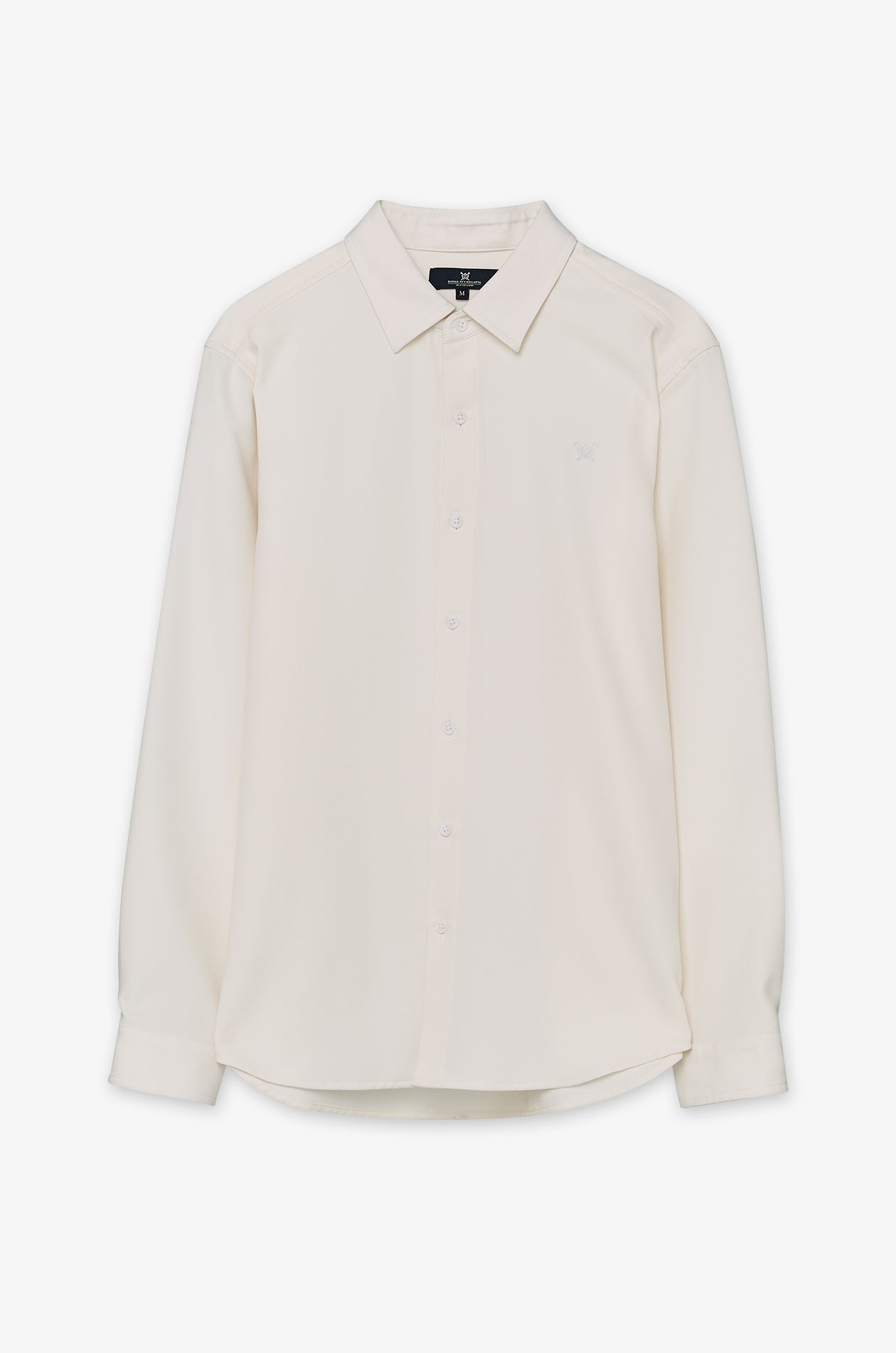 Textured Embroidered Shirt Off-White