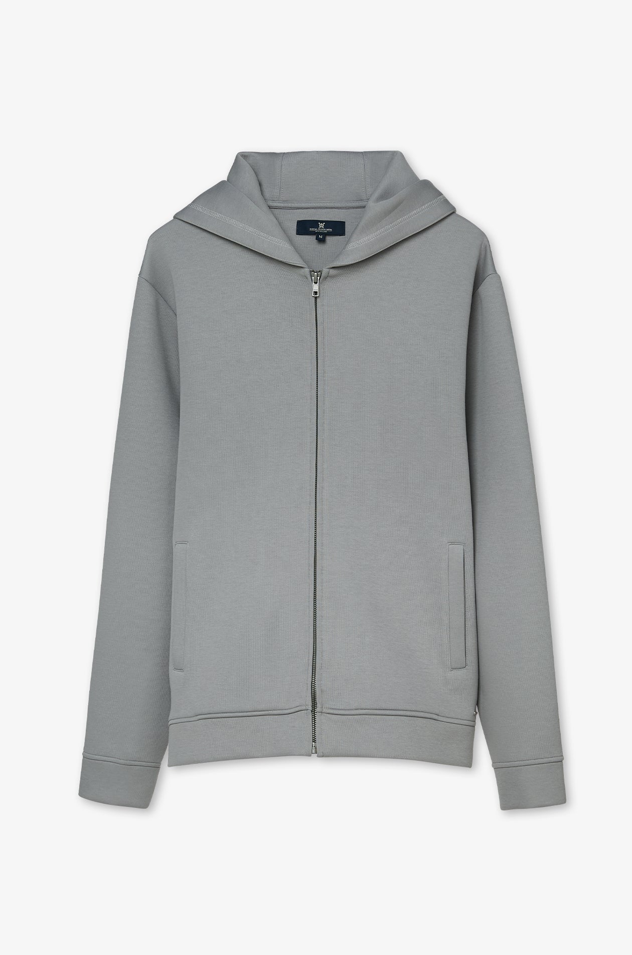 Essential Zip-Up Hoodie Jacket Grey