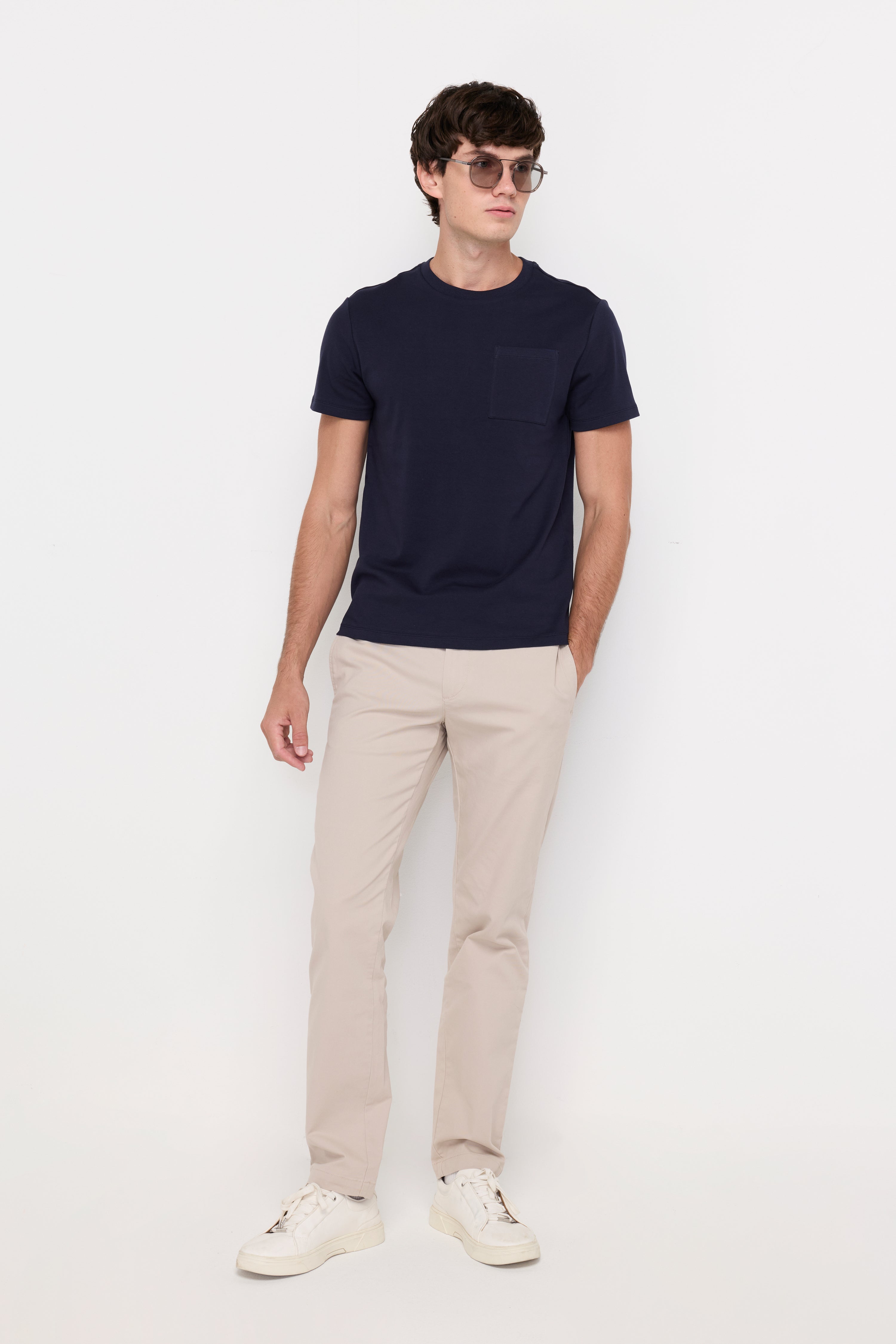 Essential Slim-Fit Trousers Beige