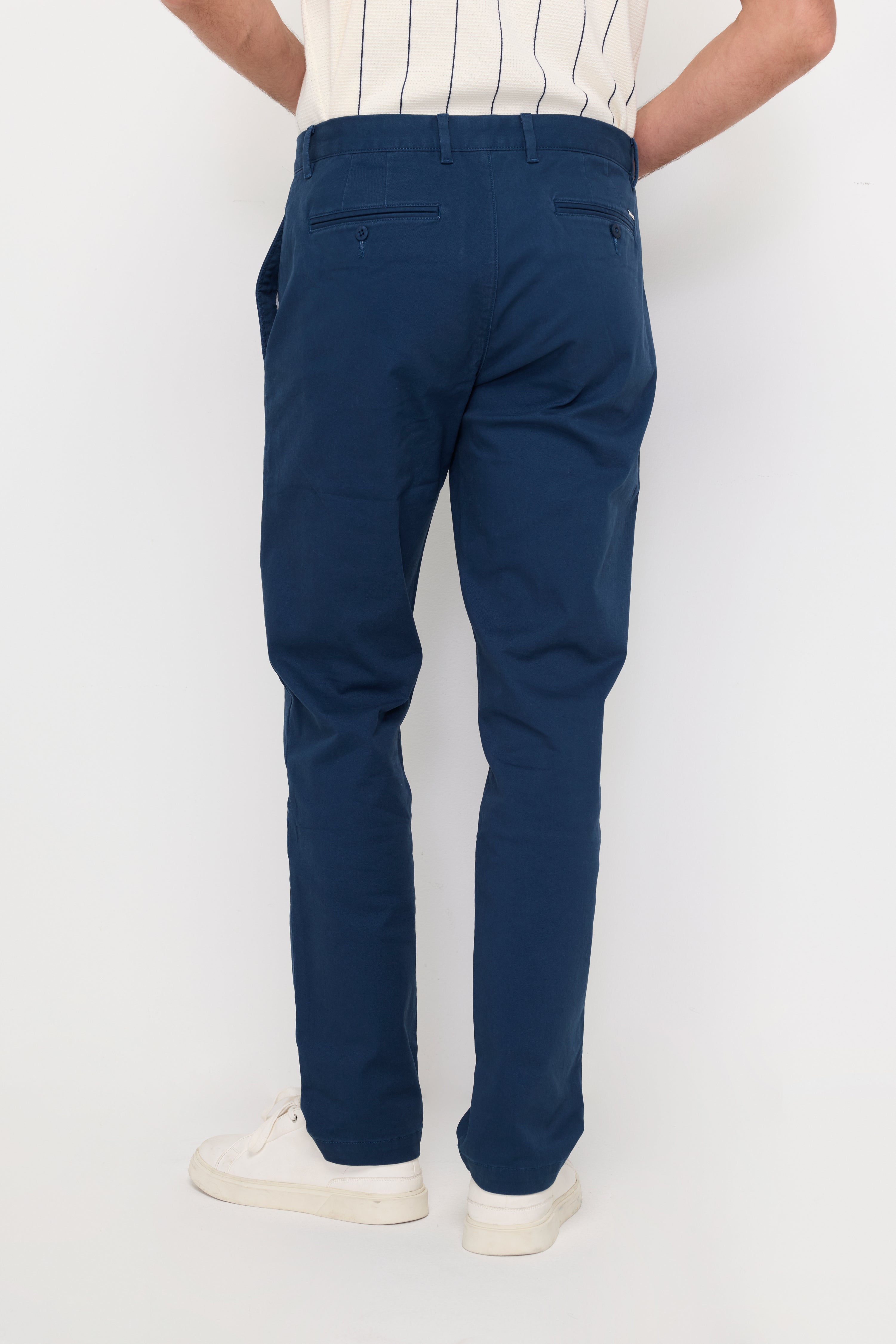 Essential Slim-Fit Trousers Navy