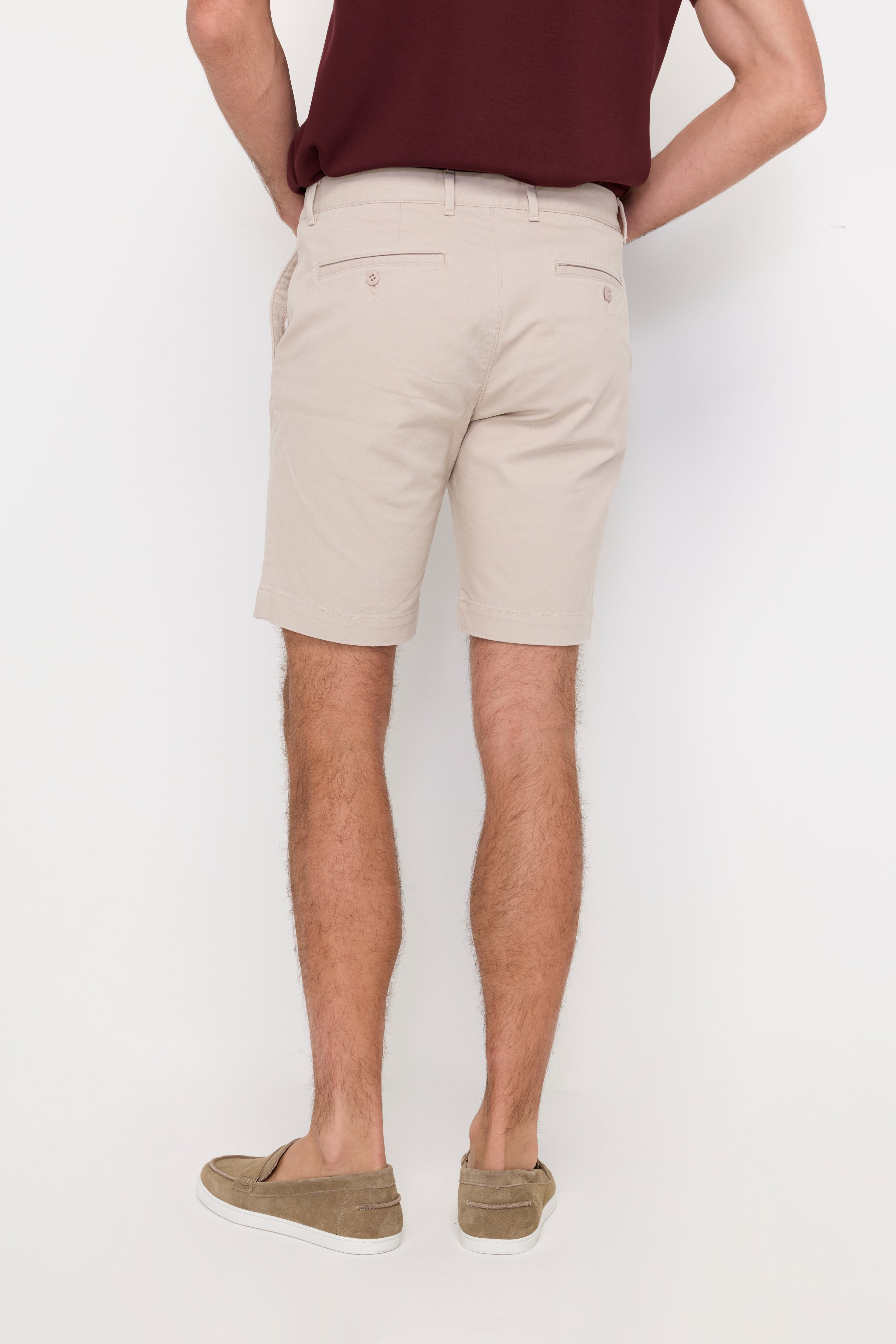 Essential Cotton Chino Shorts Beige