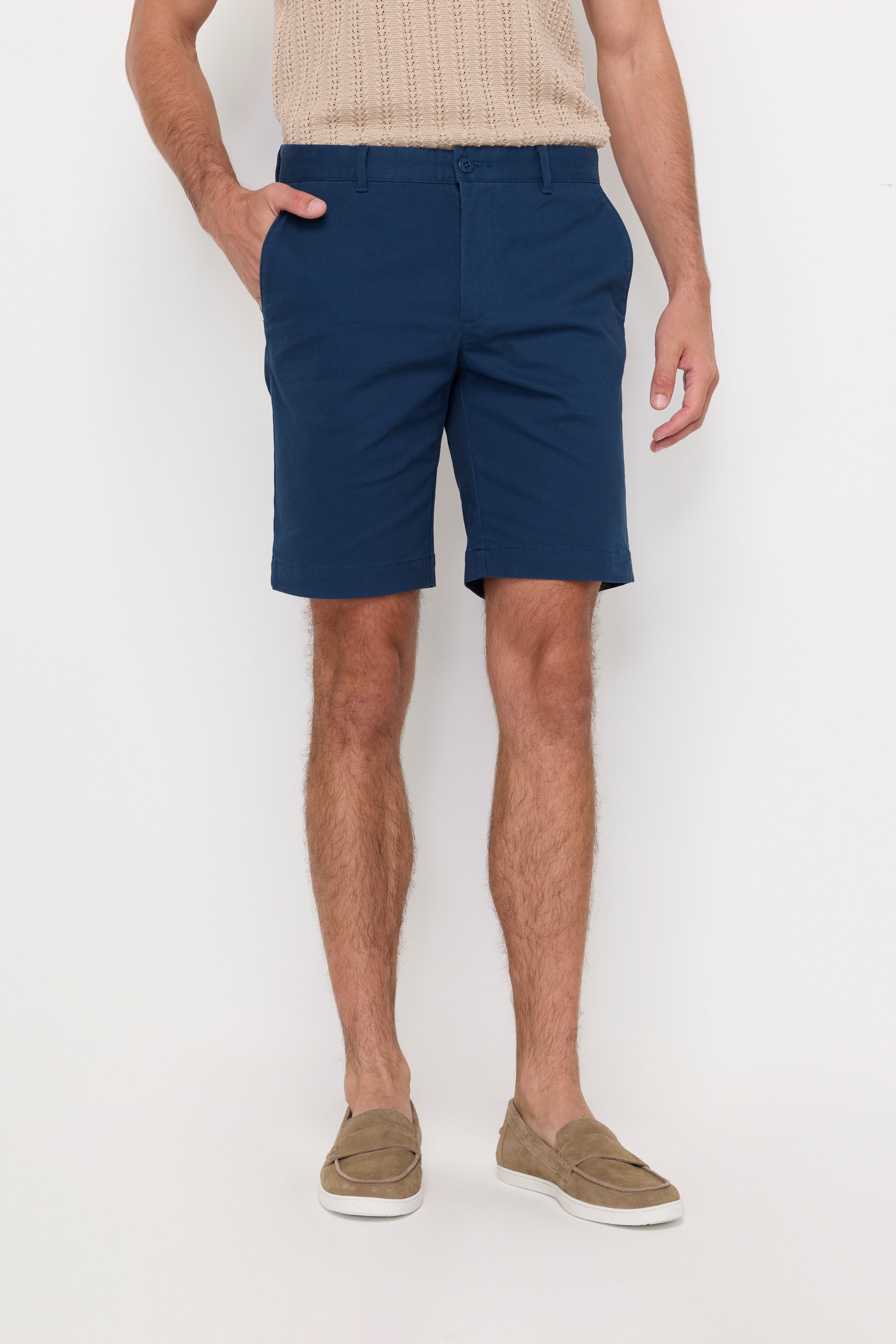Essential Cotton Chino Shorts Navy