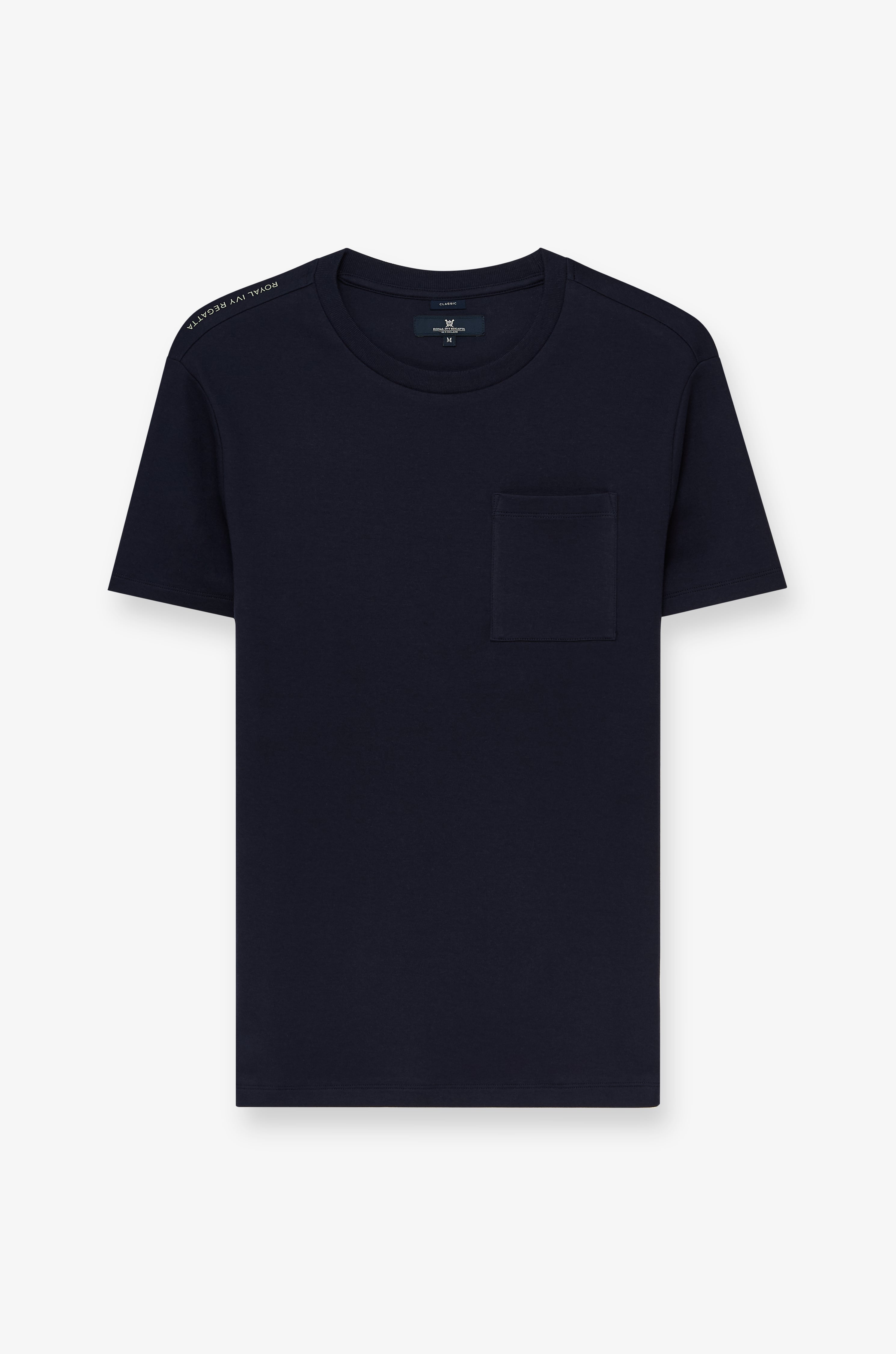Essential Cotton Pocket Tee Navy