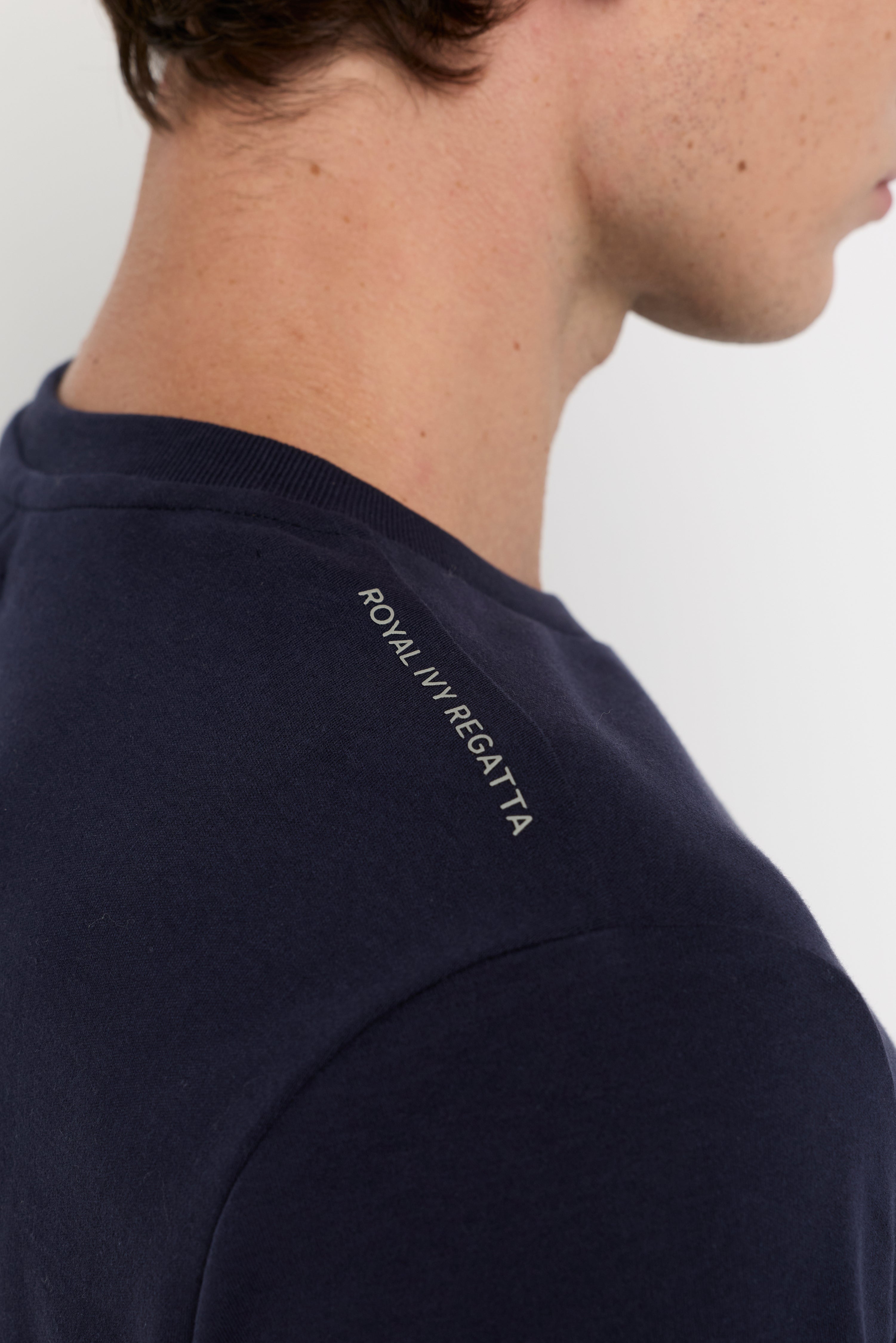 Essential Cotton Pocket Tee Navy