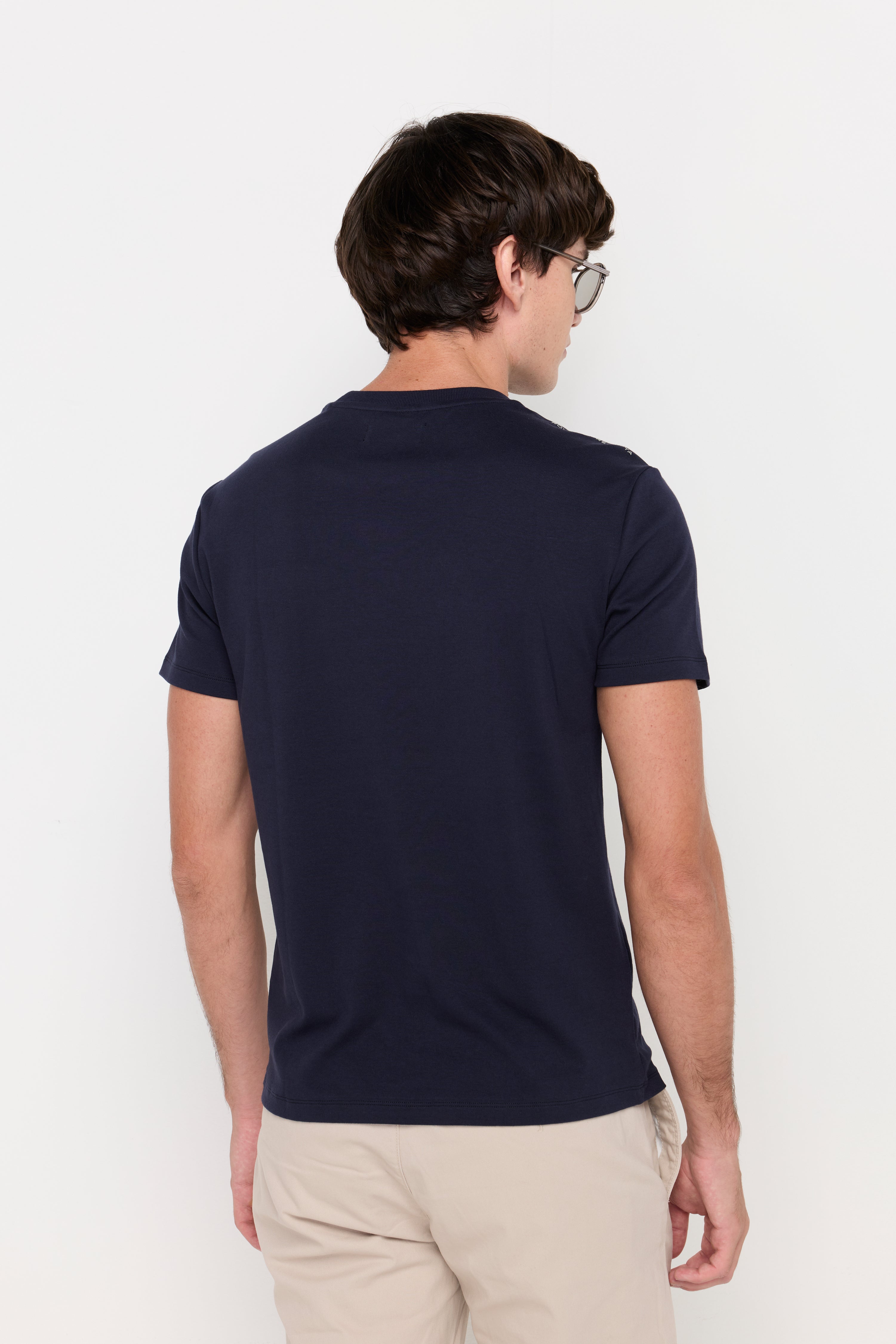 Essential Cotton Pocket Tee Navy