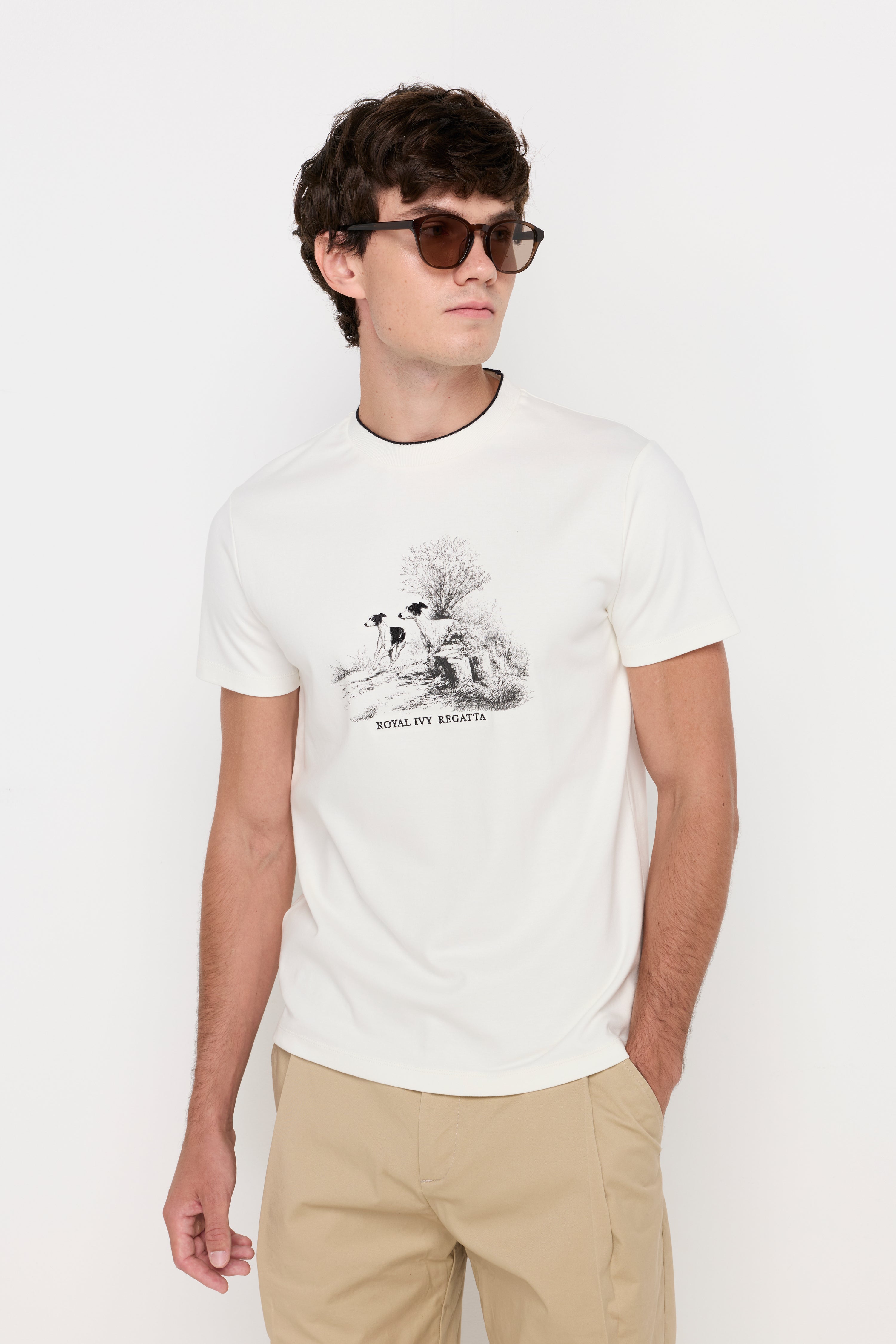 Signature Nature Graphic Cotton Tee Off-White