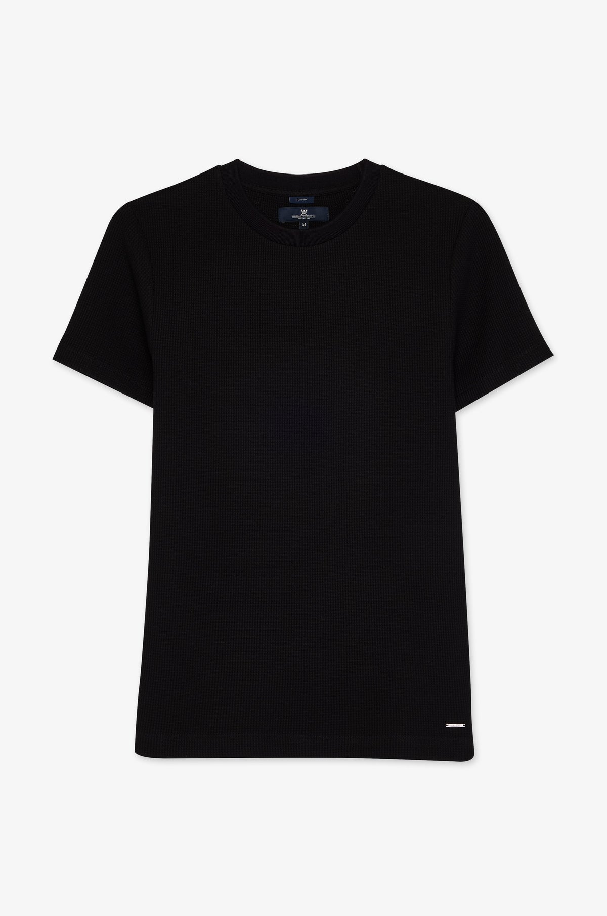 Waffle Knit Short Sleeve T-Shirt