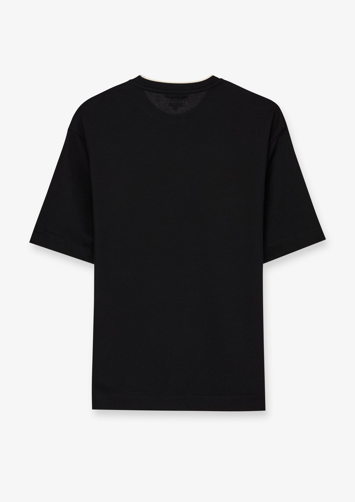Contrast Trim Crew Neck T-Shirt