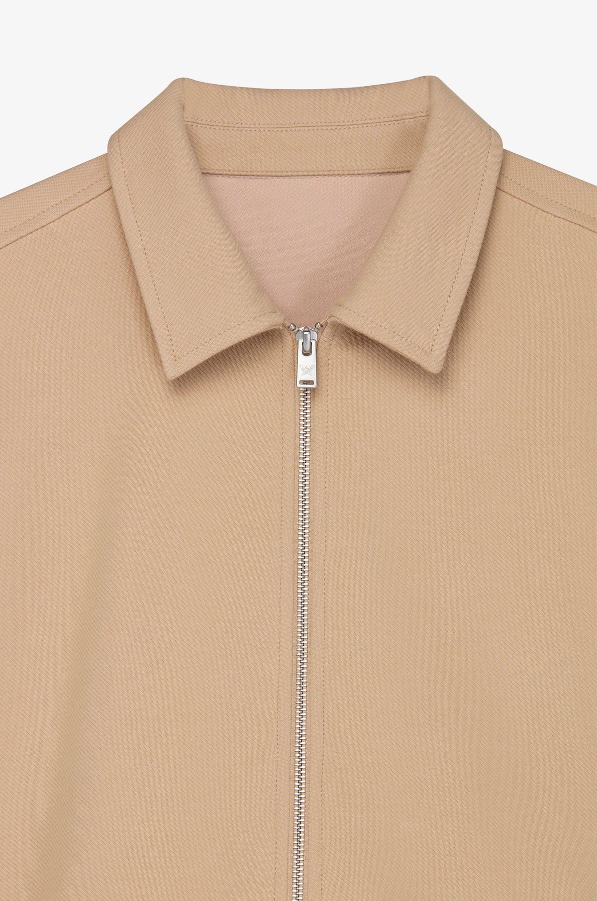 Collared Zip Front Casual Jacket