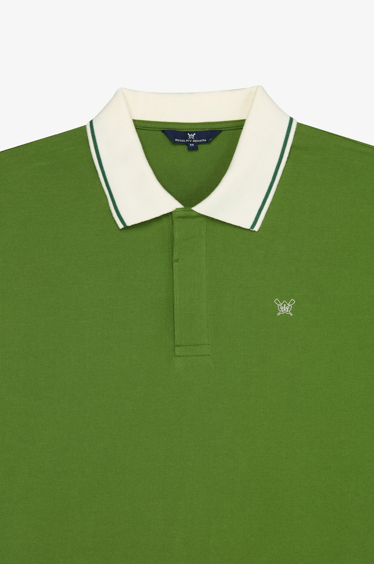 Contrast Edge Open Collar Polo